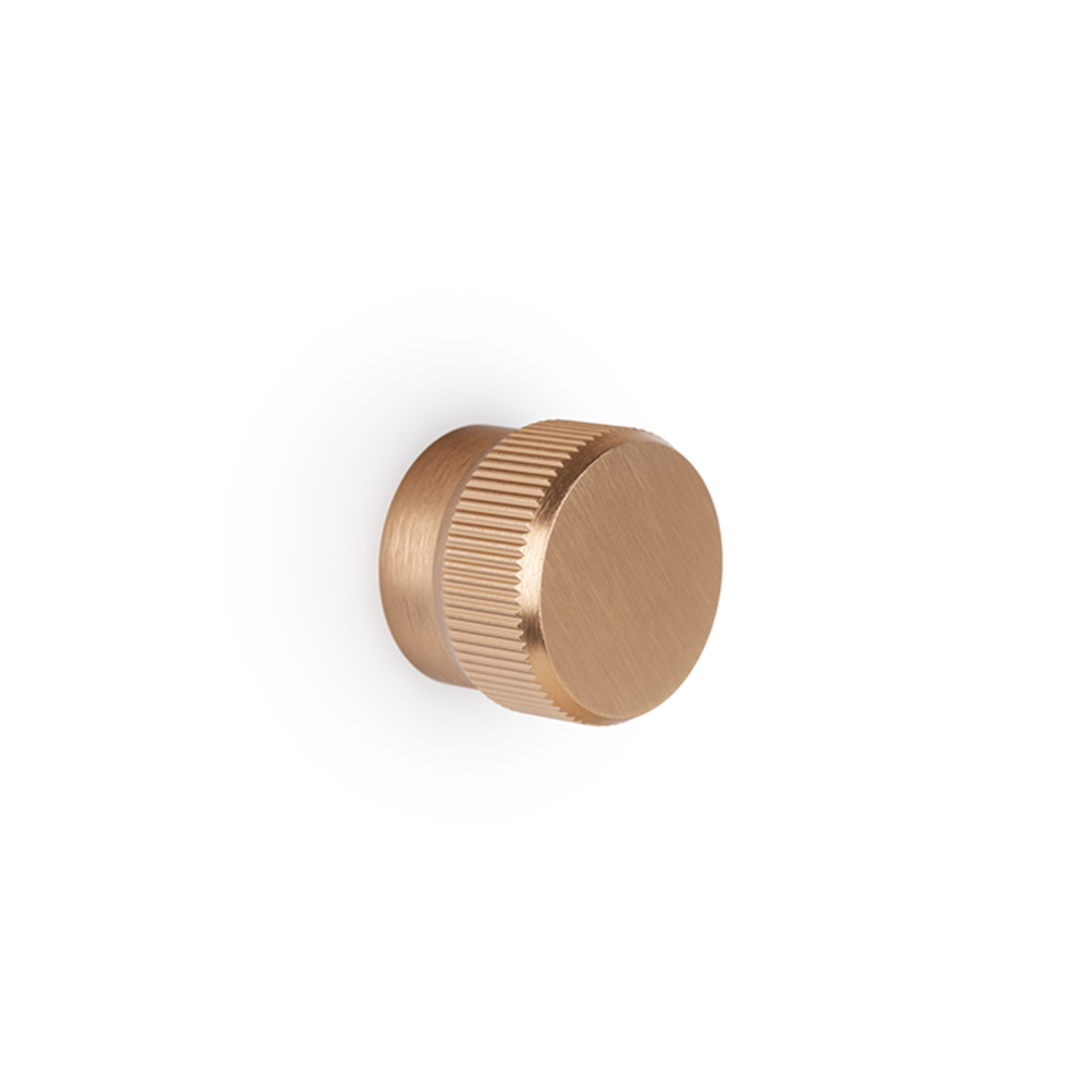 Knop BROOKLYN BIG Ø40 aluminium geborsteld messing cava