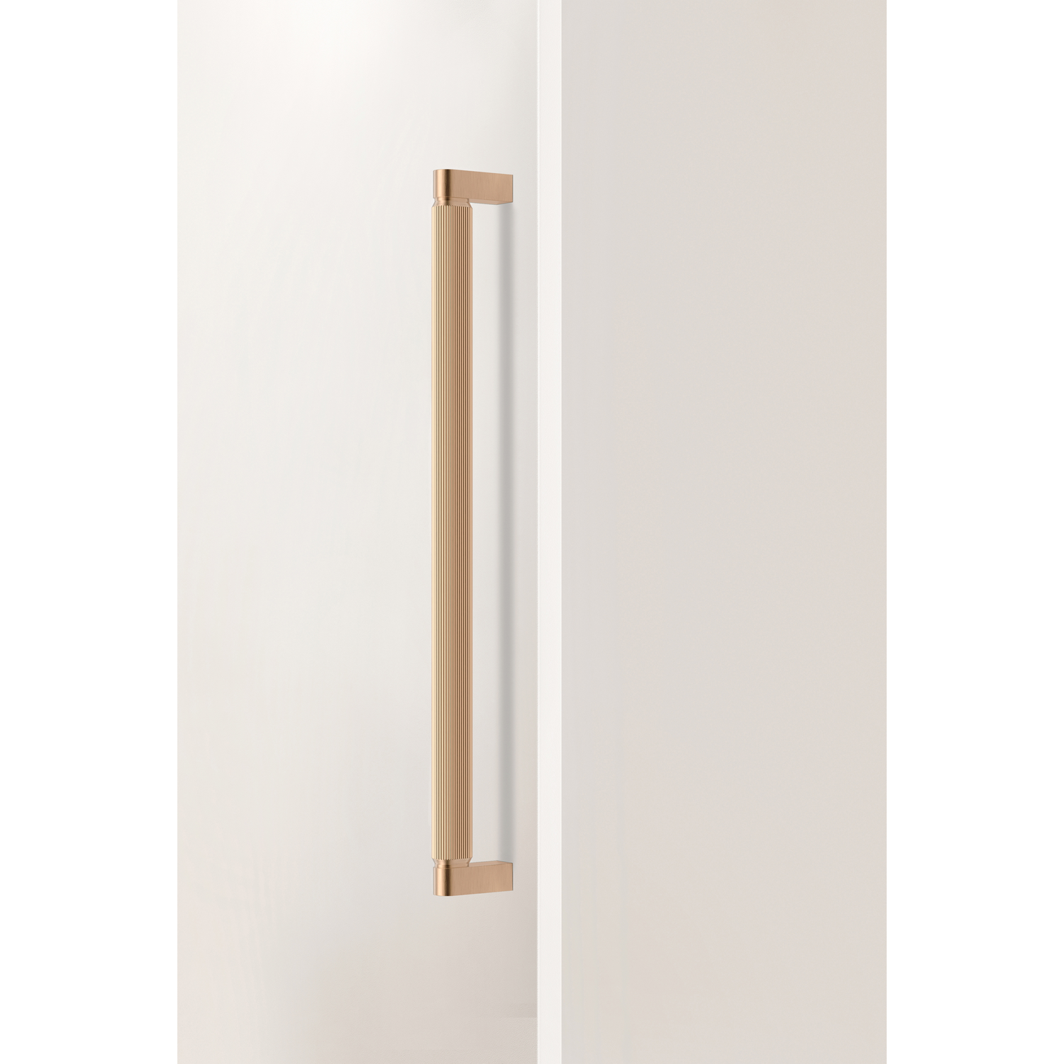 Greep BROOKLYN BIG BA448 L466 aluminium geborsteld messing cava