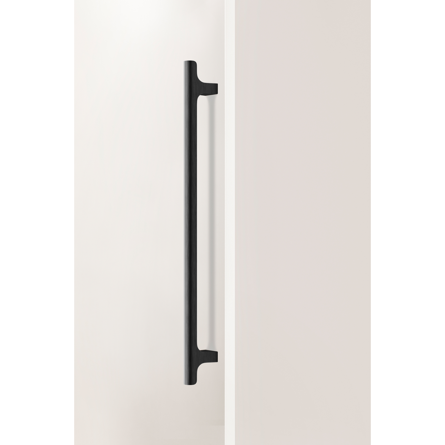 Greep HINOKI BIG BA416 L500 aluminium geborsteld zwart