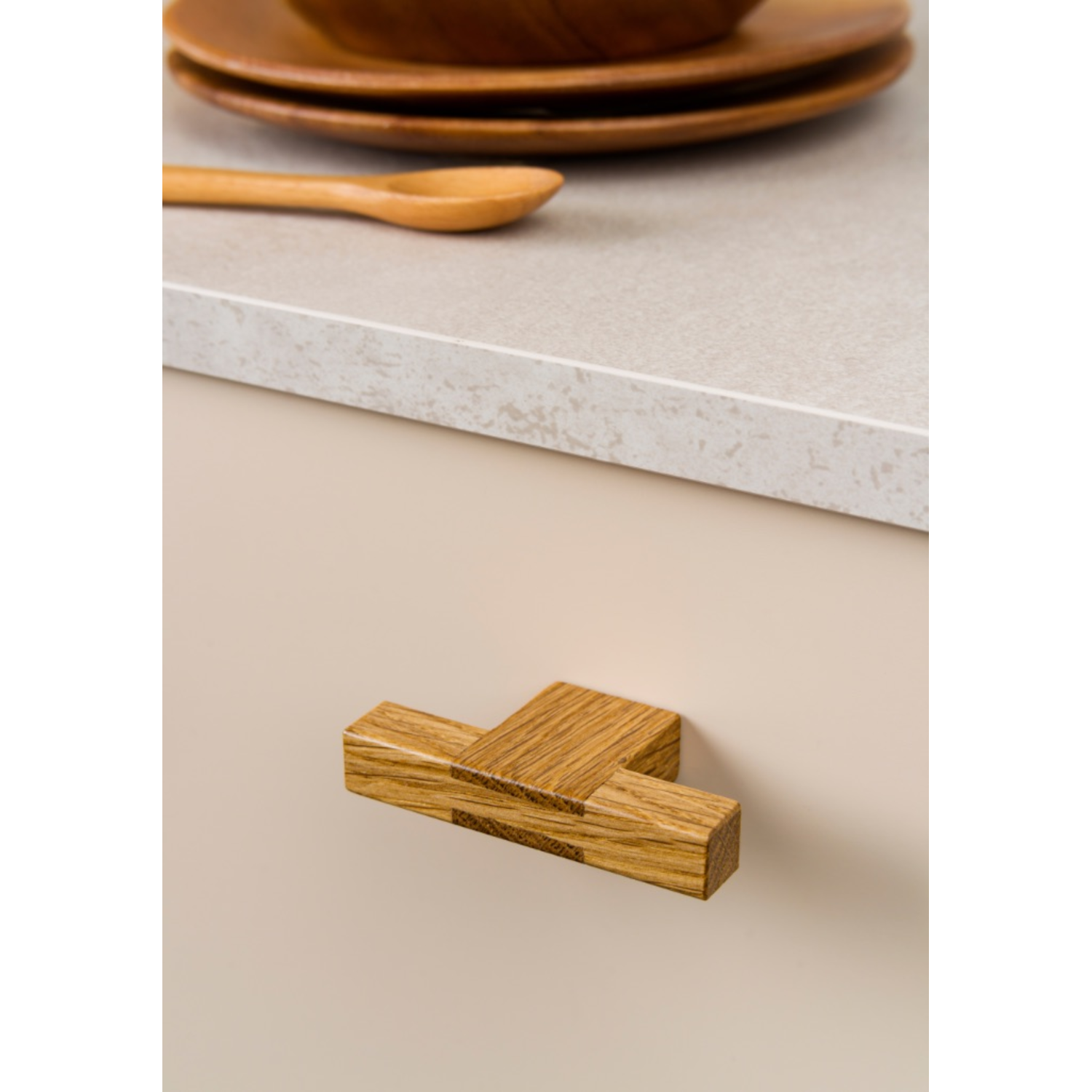 T-knop HAKO L76 hout walnoot