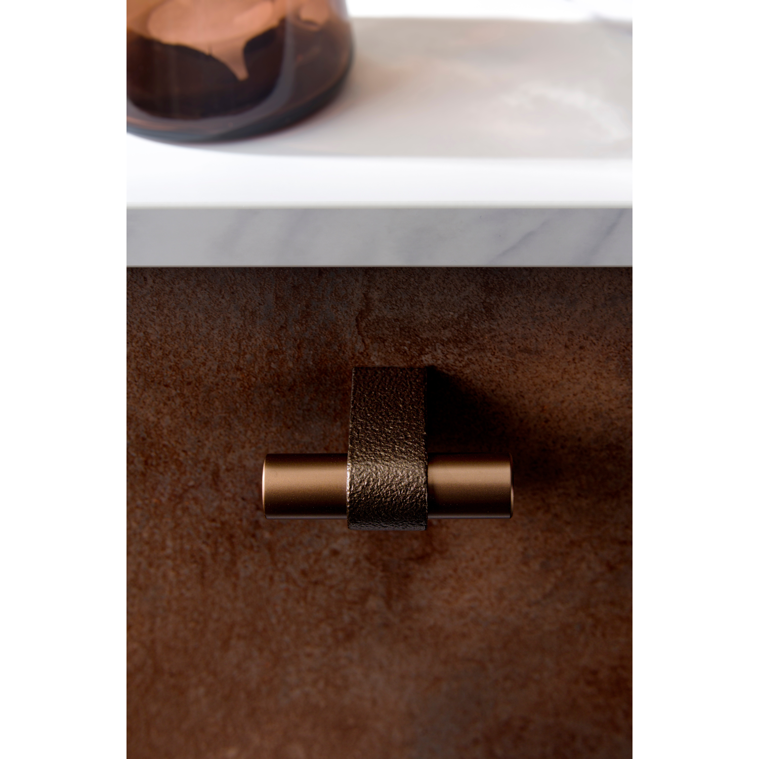 T-knop CASEY L60 aluminium zwart textuur / mat zwart