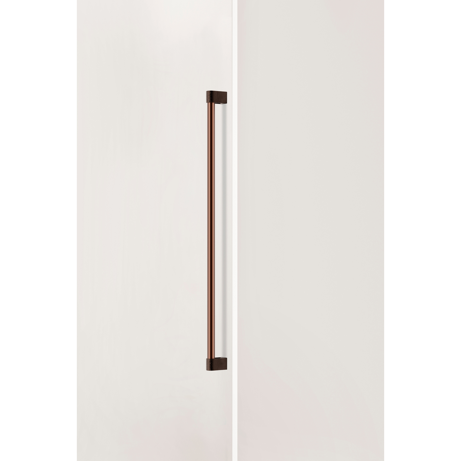 Deurgreep enkel CASEY BIG BA736 L768 aluminium metallic bruin textuur / mat brons