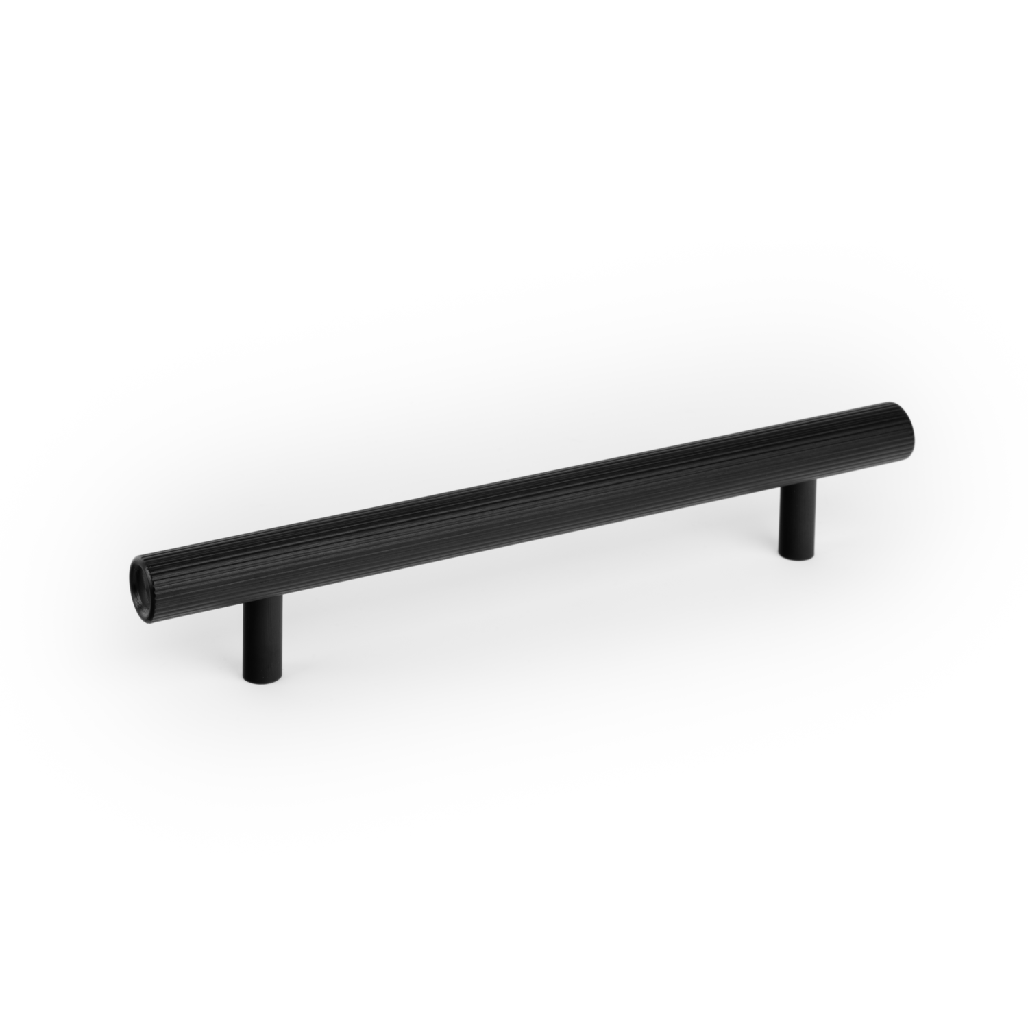 Greep BOTO BA160 L226 aluminium geborsteld zwart