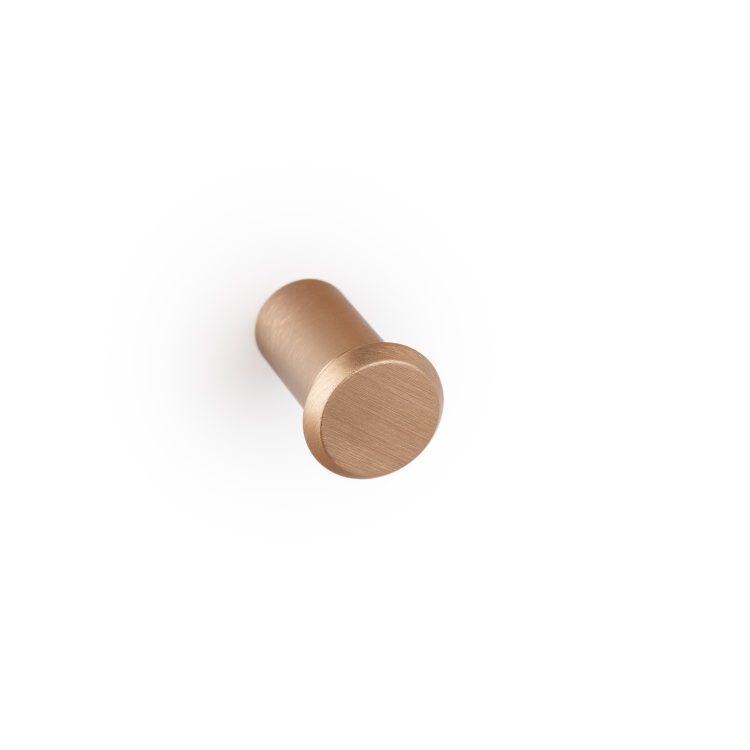 Knop FASE Ø23 aluminium geborsteld messing cava