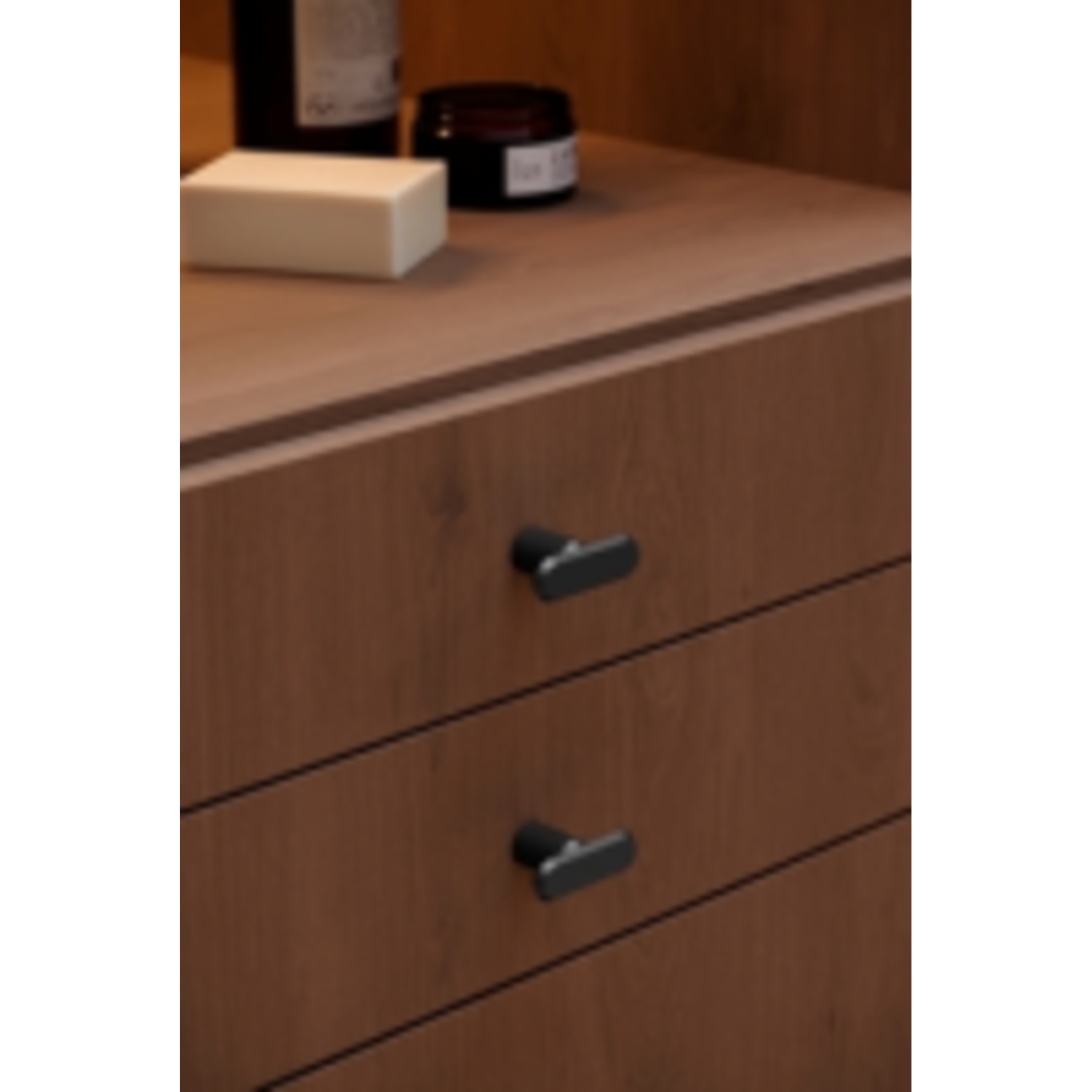 Knop FASE L52 aluminium geborsteld messing cava