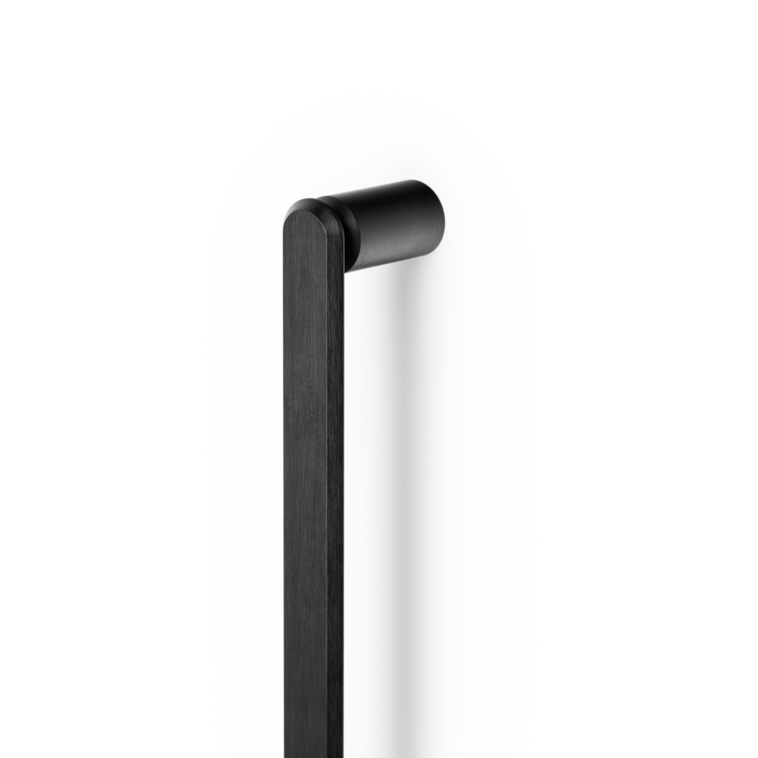 Greep FASE BIG BA320 L348 aluminium geborsteld zwart