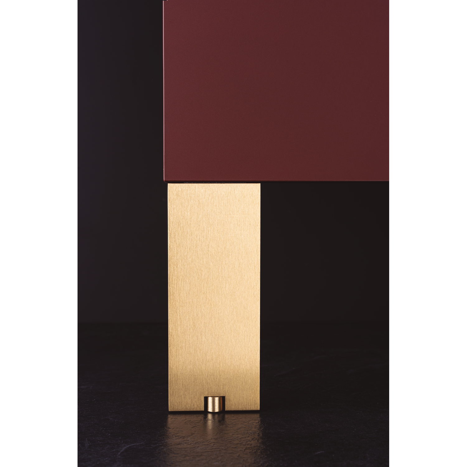 Meubelpootje fonda 80x150mm alu geborsteld goud