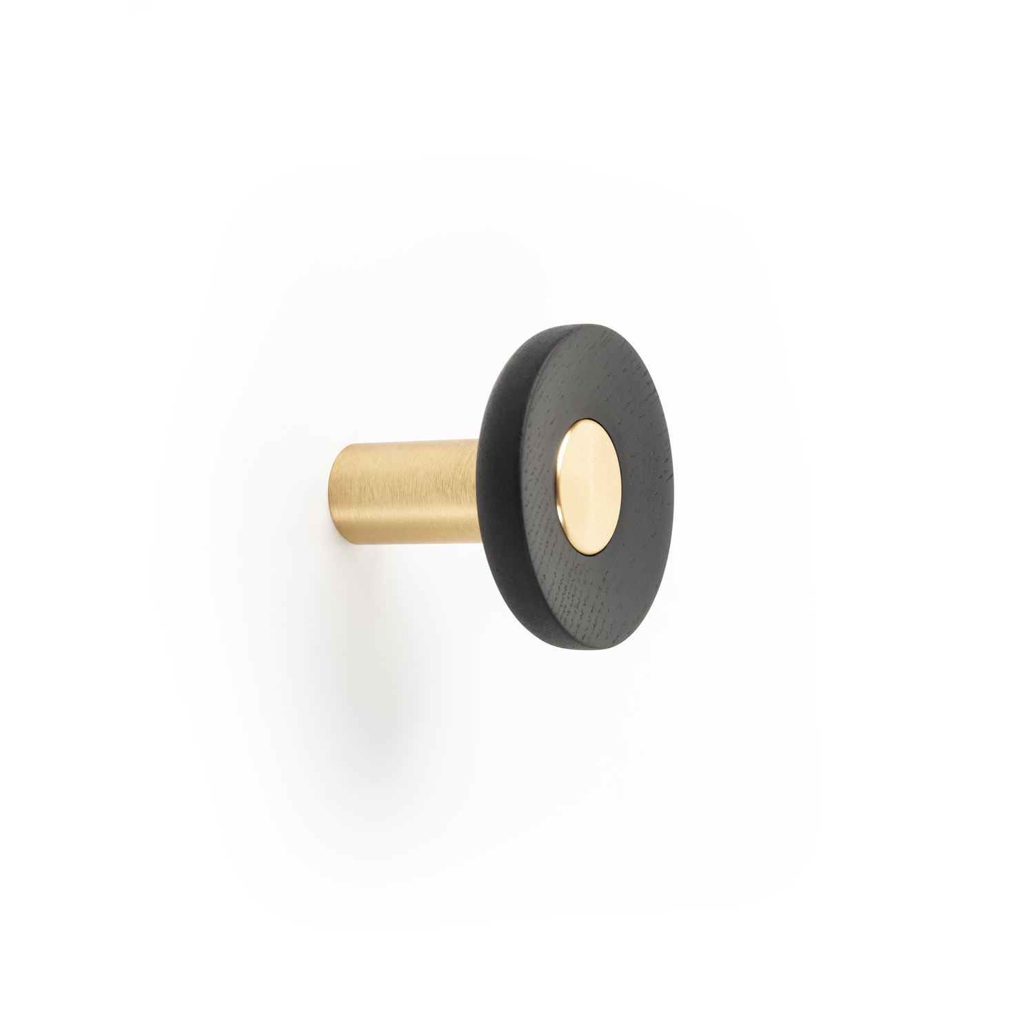 Jashaak ZOOT Ø60 hout / aluminium geborsteld donker messing / zwart hout
