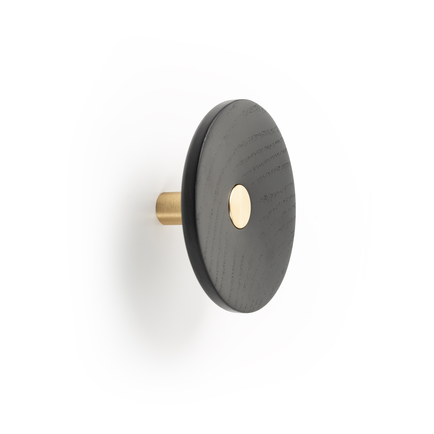 Jashaak ZOOT Ø120 hout / aluminium geborsteld donker messing / zwart hout