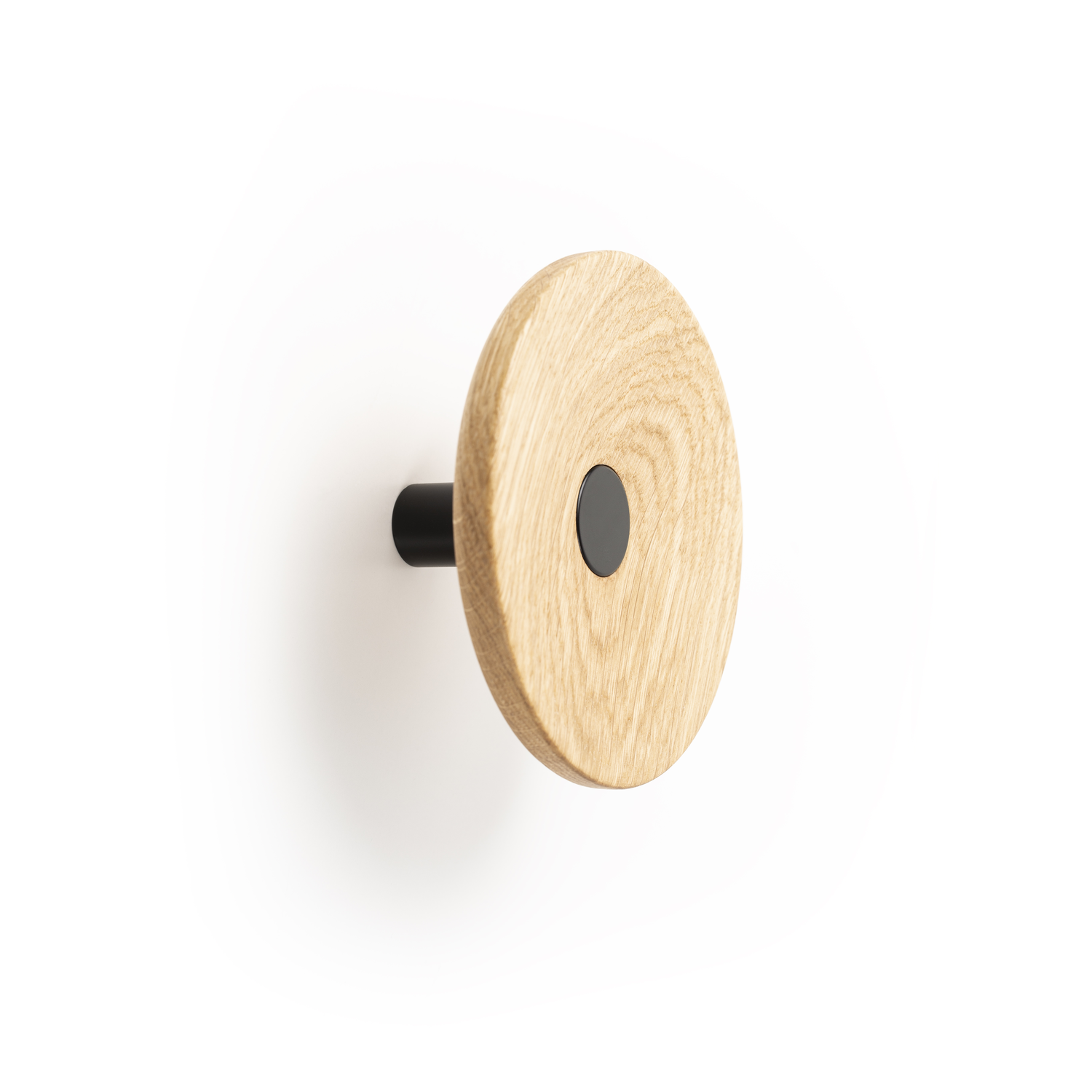 Jashaak ZOOT Ø120 hout / aluminium mat zwart / eik
