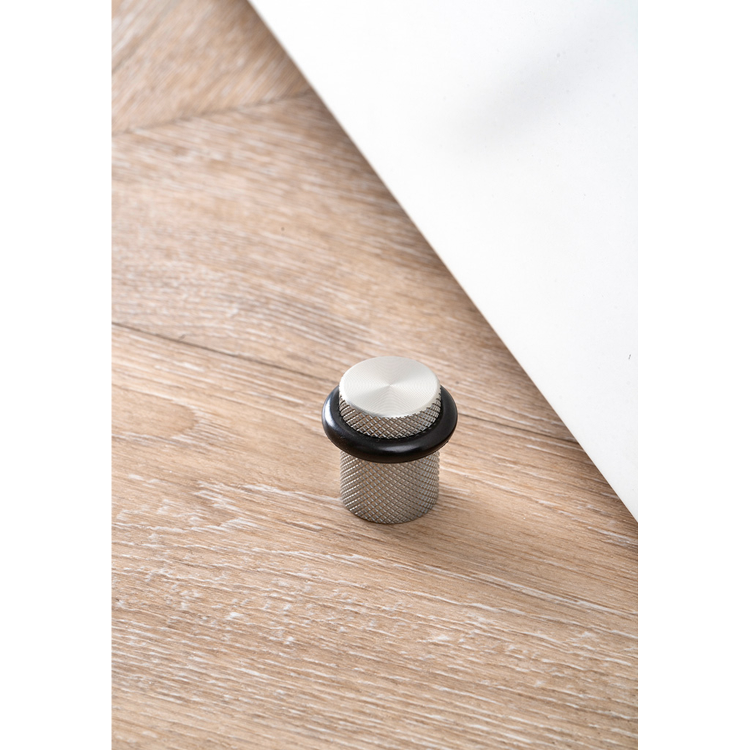 Deurstopper GRAF Ø27 aluminium rvs-look