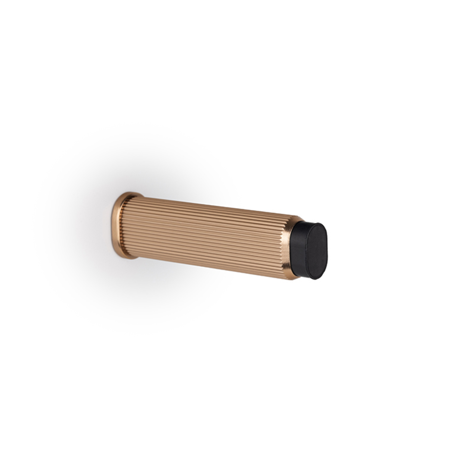 Deurstopper BROOKLYN Ø50 aluminium geborsteld messing cava