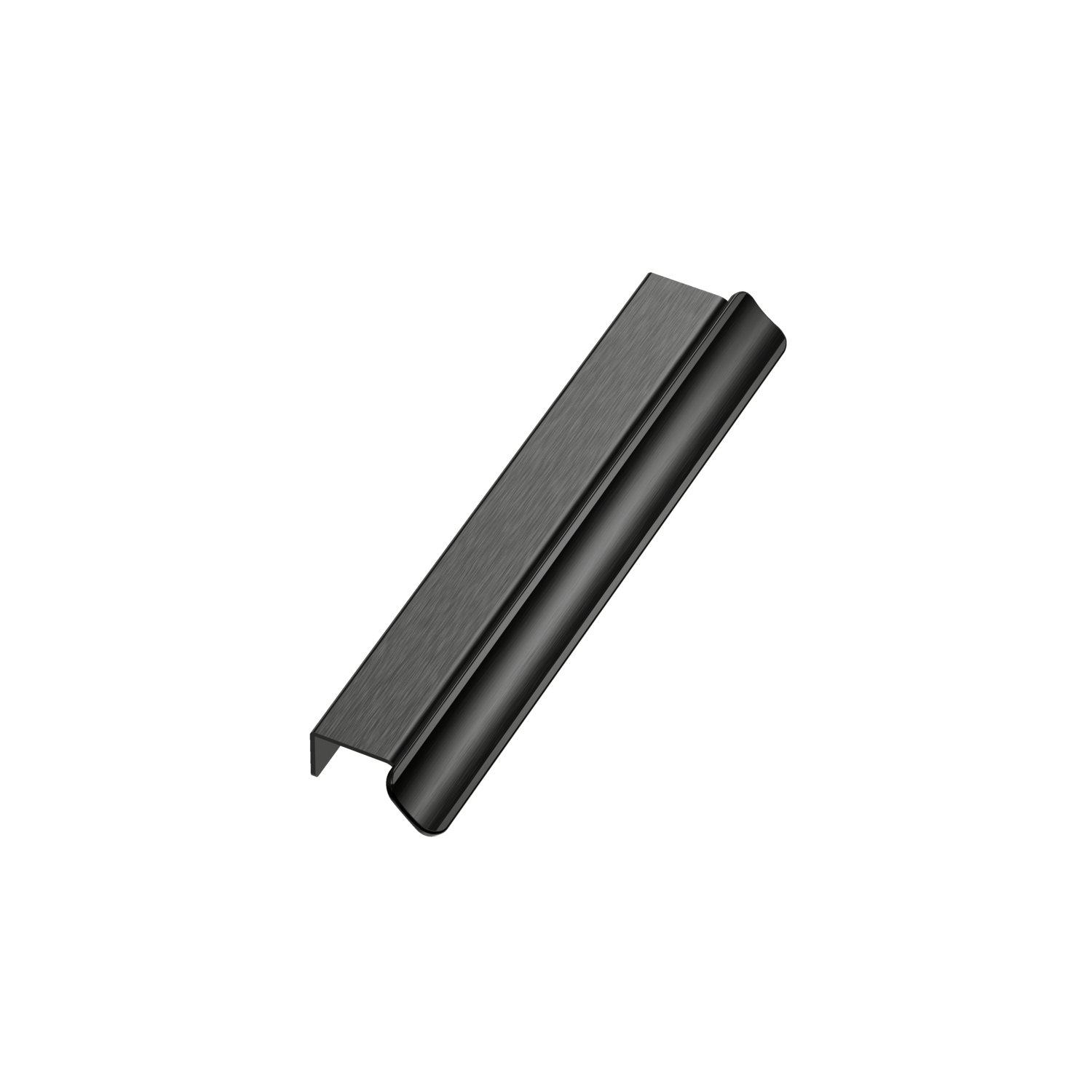 Greep VOLET ba160 aluminium geborsteld zwart