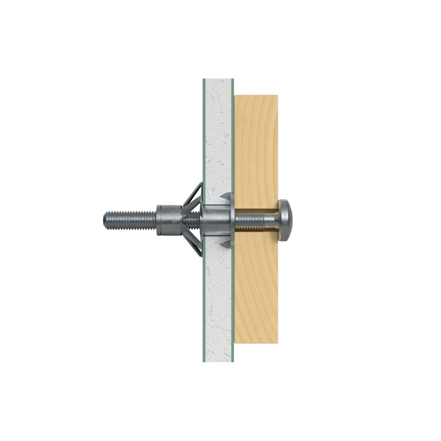Hollewandplug Fischer HM4 x 45S met metrische schroef