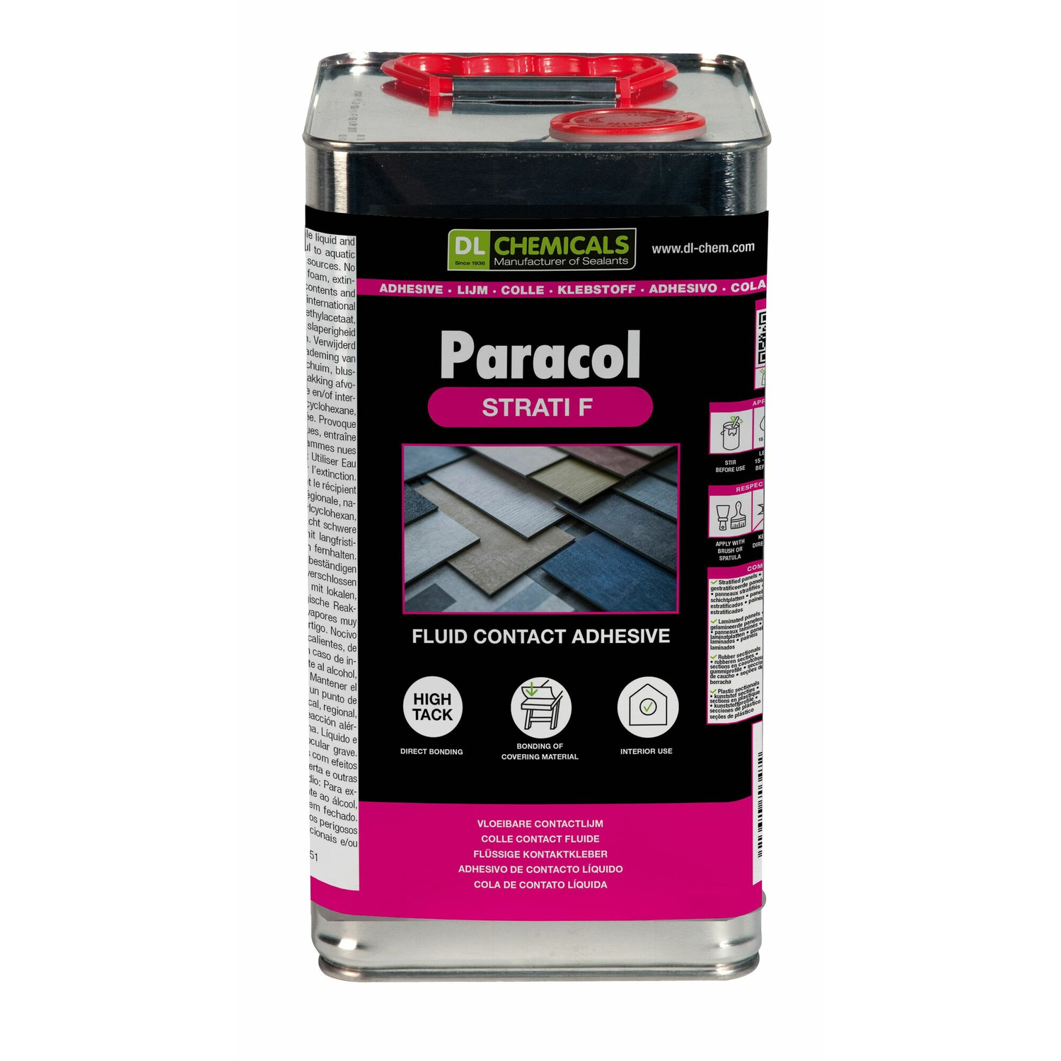 Paracol strati/f contactlijm 5l
