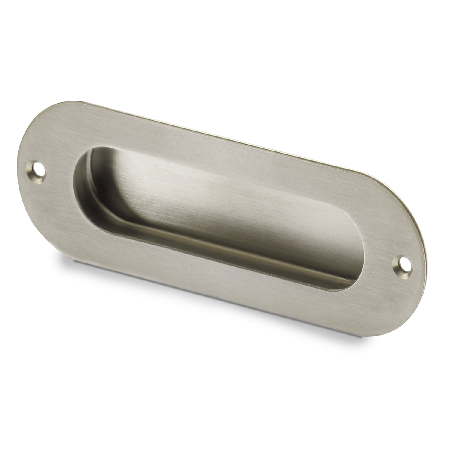 greep om in te laten Dodona, boorafstand 110, L 120 mm, B 40 mm, H 15 mm, roestvrij staal geborsteld