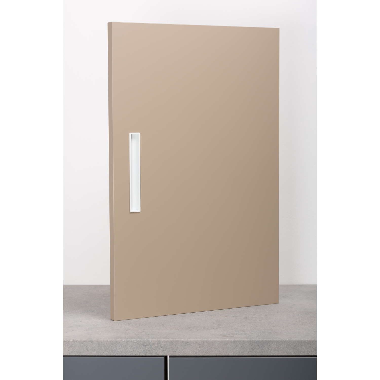 Greep CUBIC L160 zamak mat wit