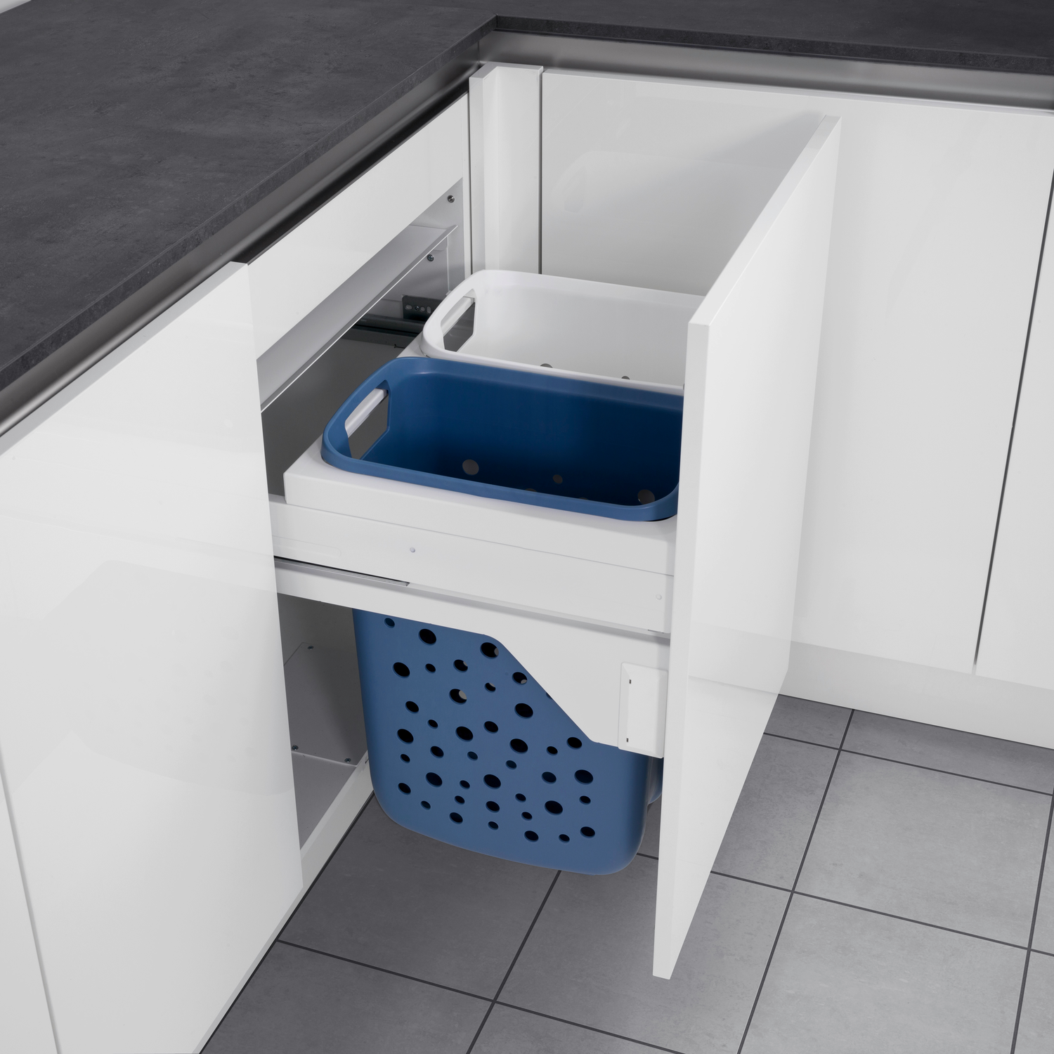 Hailo Laundry Carrier k.60 2x33l wit