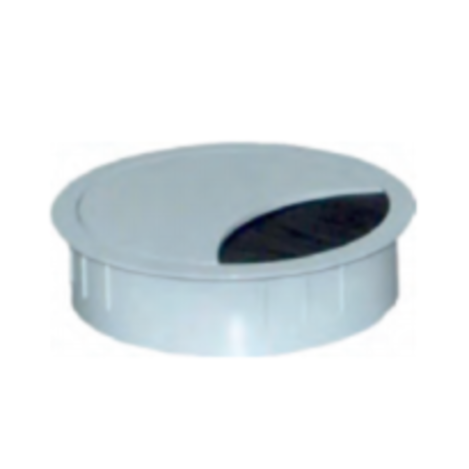 Kabeldoorvoer Exit R zamak wit gelakt d:80mm