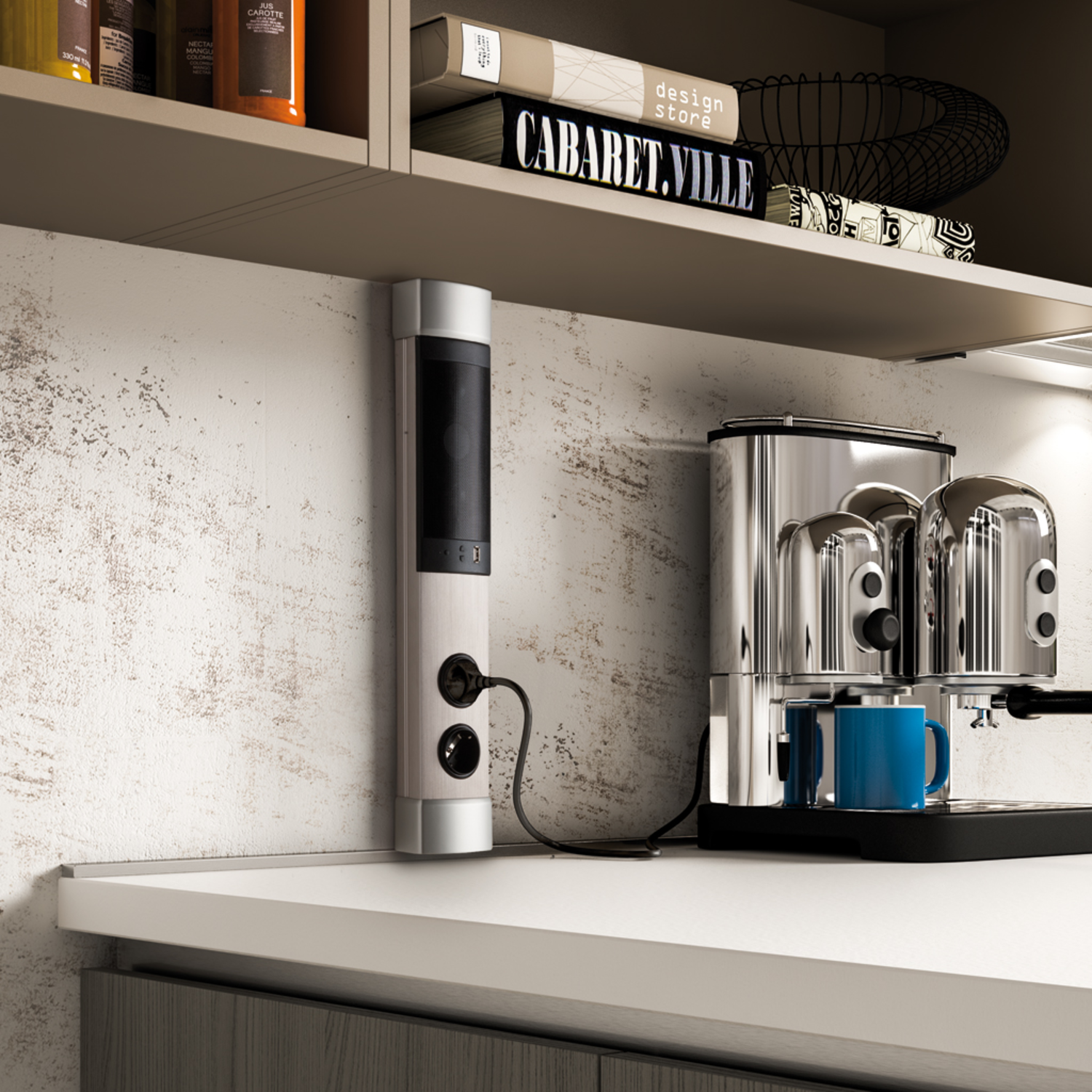 Toki bluetooth+2 stopcontacten nL-d+usb charger