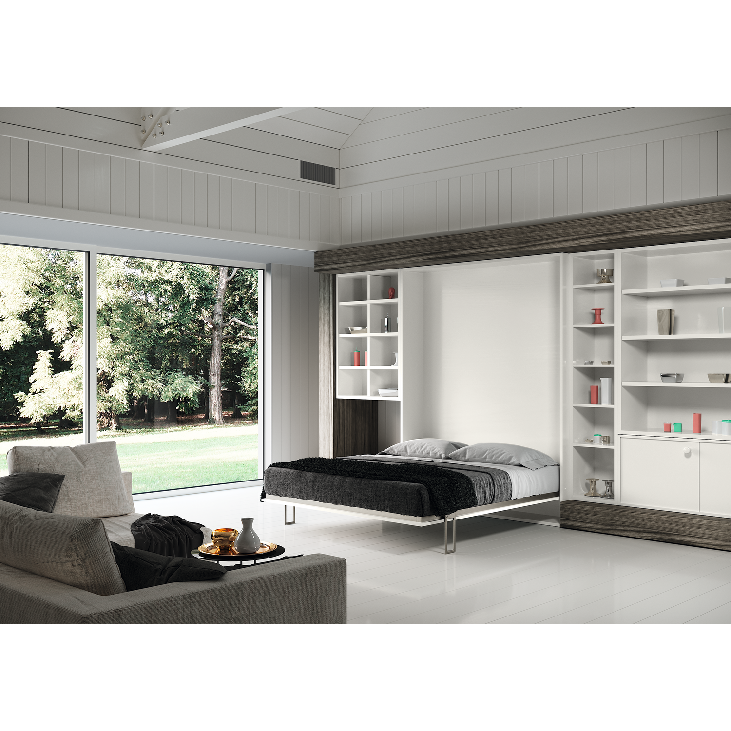 Vertikaal kantelbed 93x202 click v