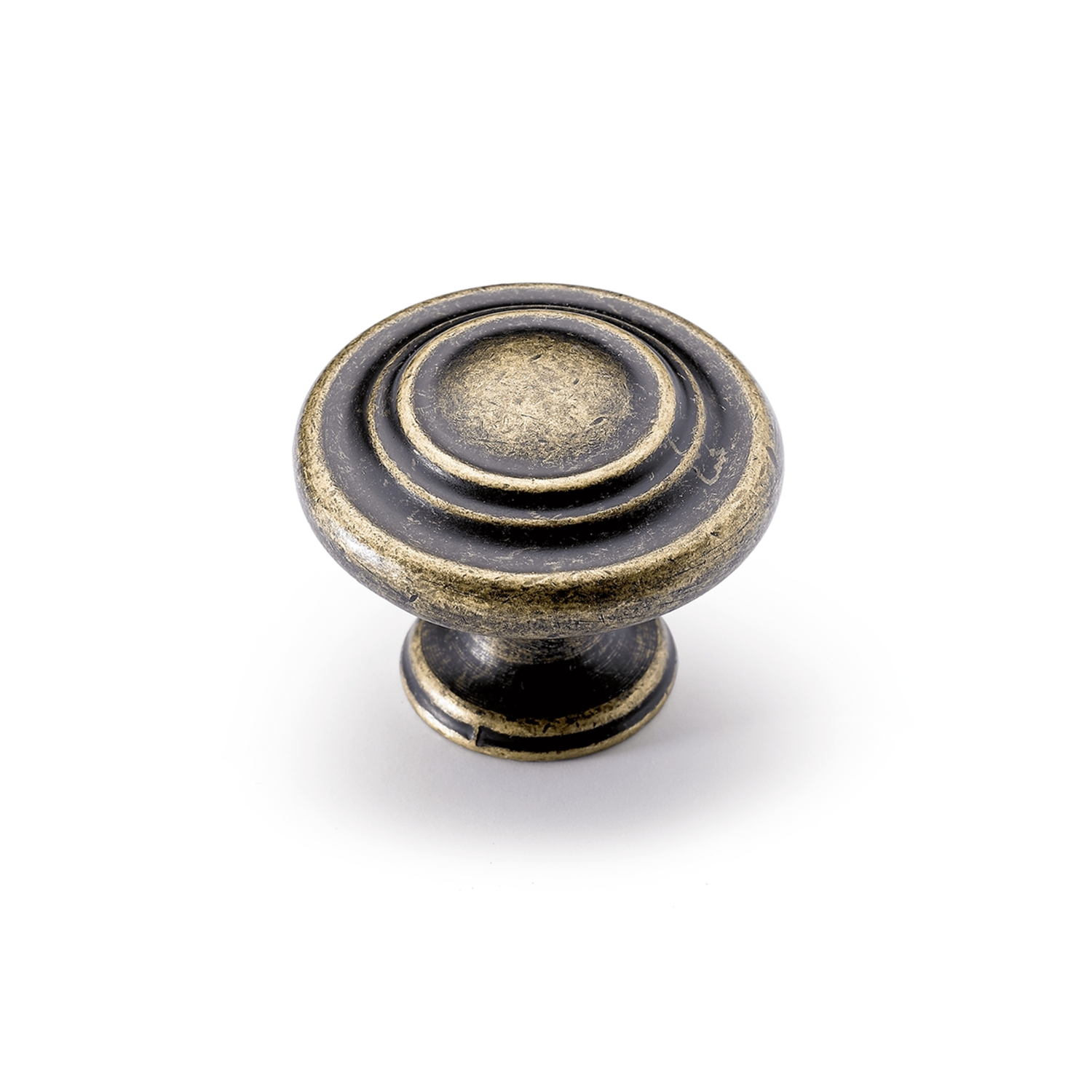 Knop Essa, H 25 mm, ø 32 mm, messingkleurig antiek