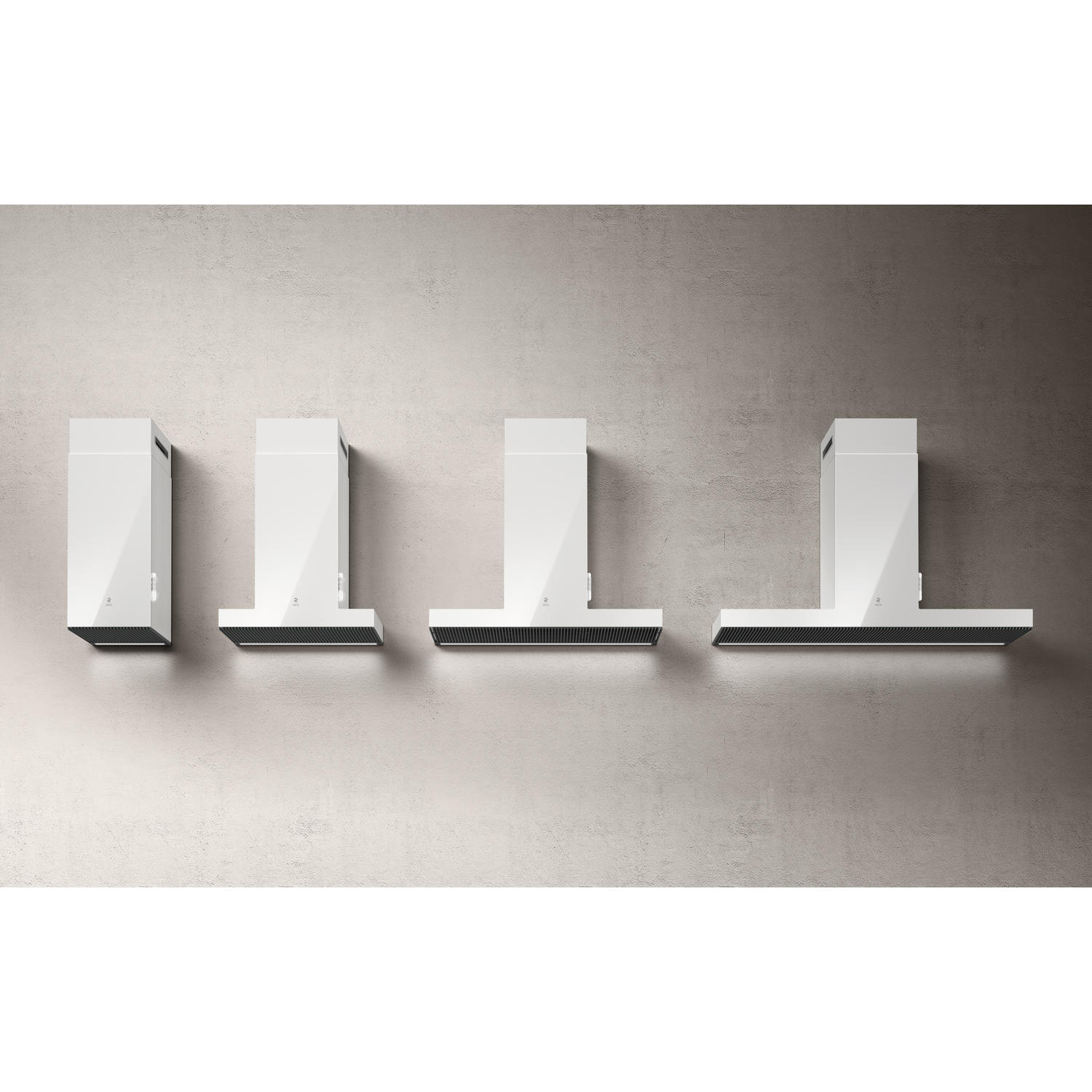 Haiku muur afvoer wit krion 60 cm