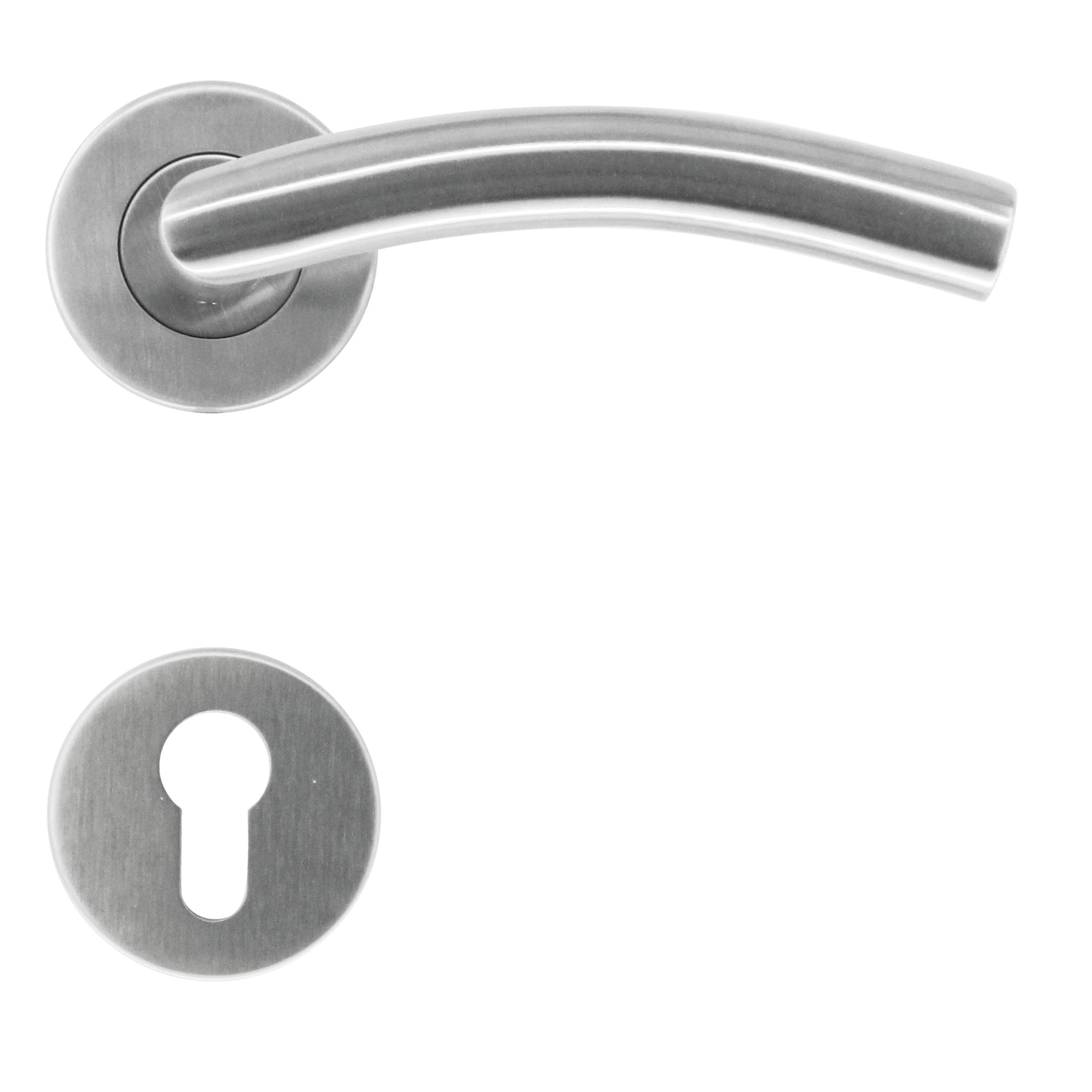 Deurkruk Pro gi shape 19mm inox plus r+e cyl