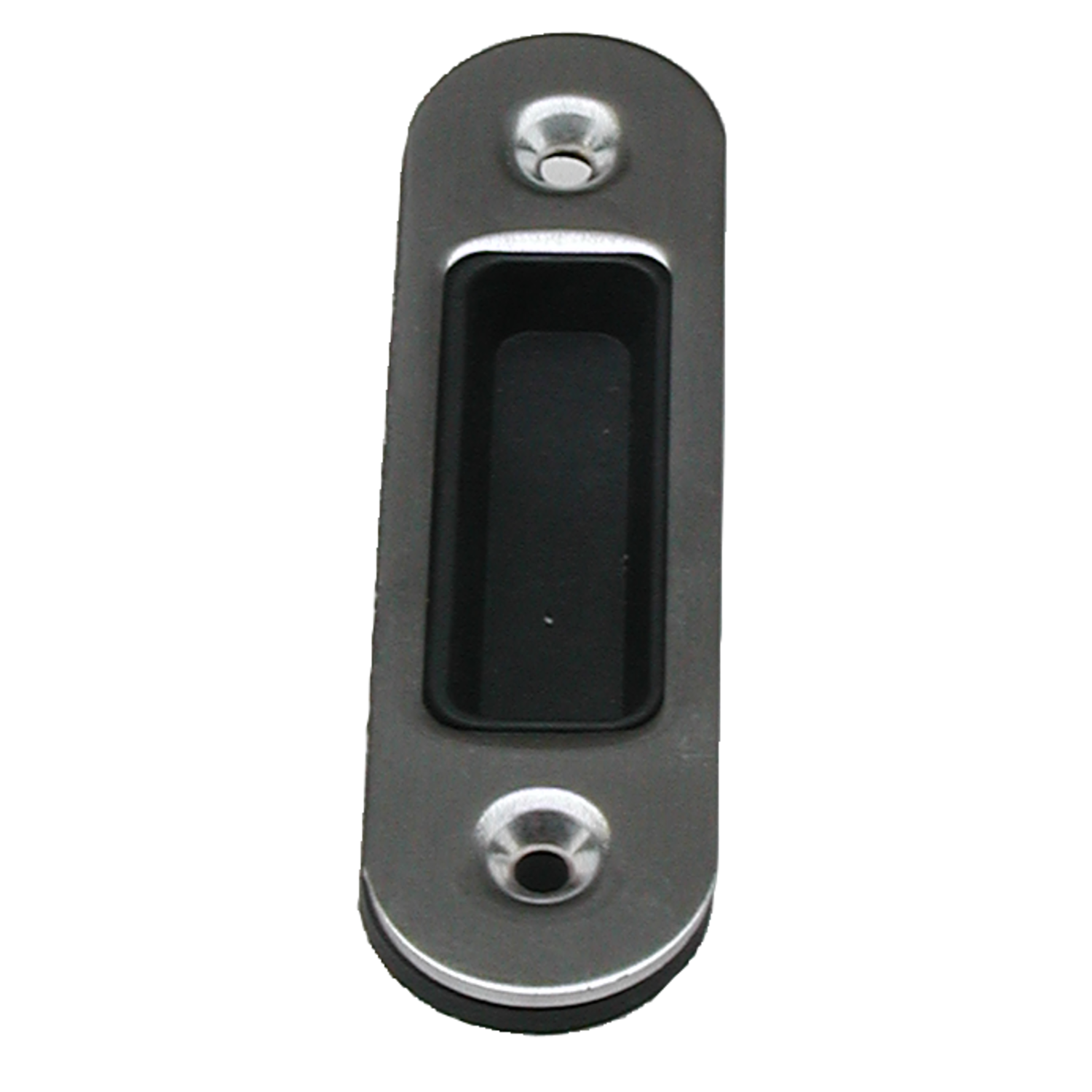 Kleine tegenplaat 22x82mm zwart