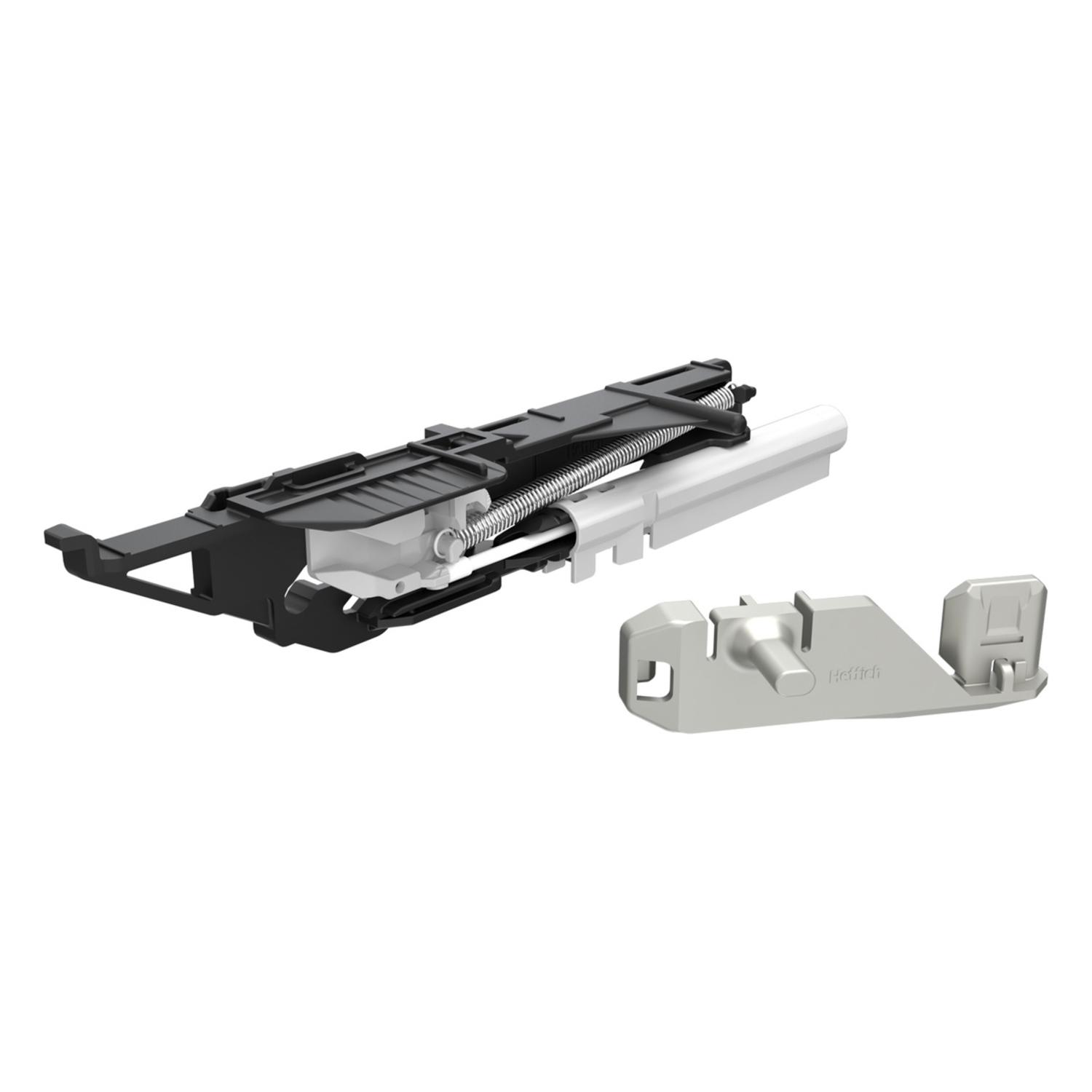 Zelfintrekbehuizing met demping Silent System, links