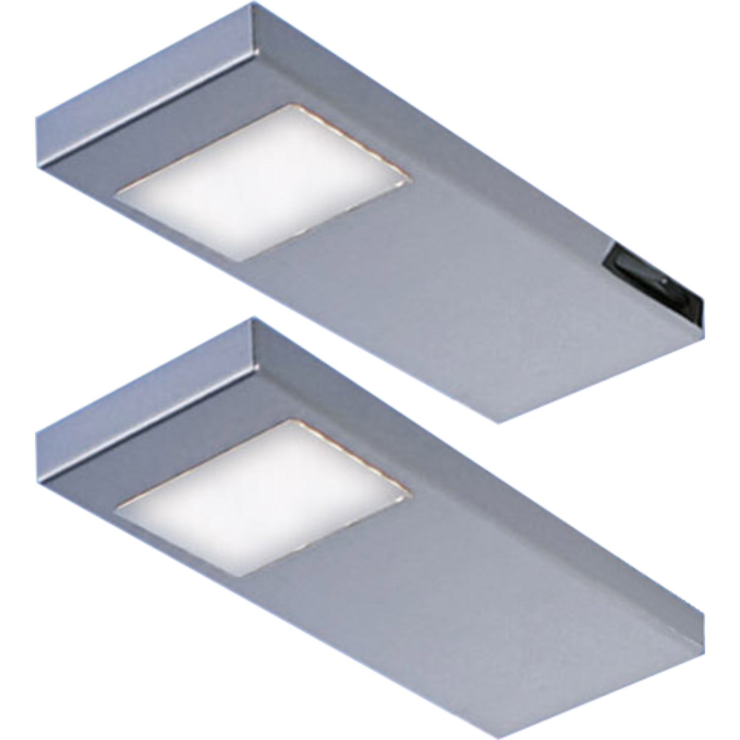 Tadeo led-Set 2 x 3.5w 12V 3500k RVS + schakelaar