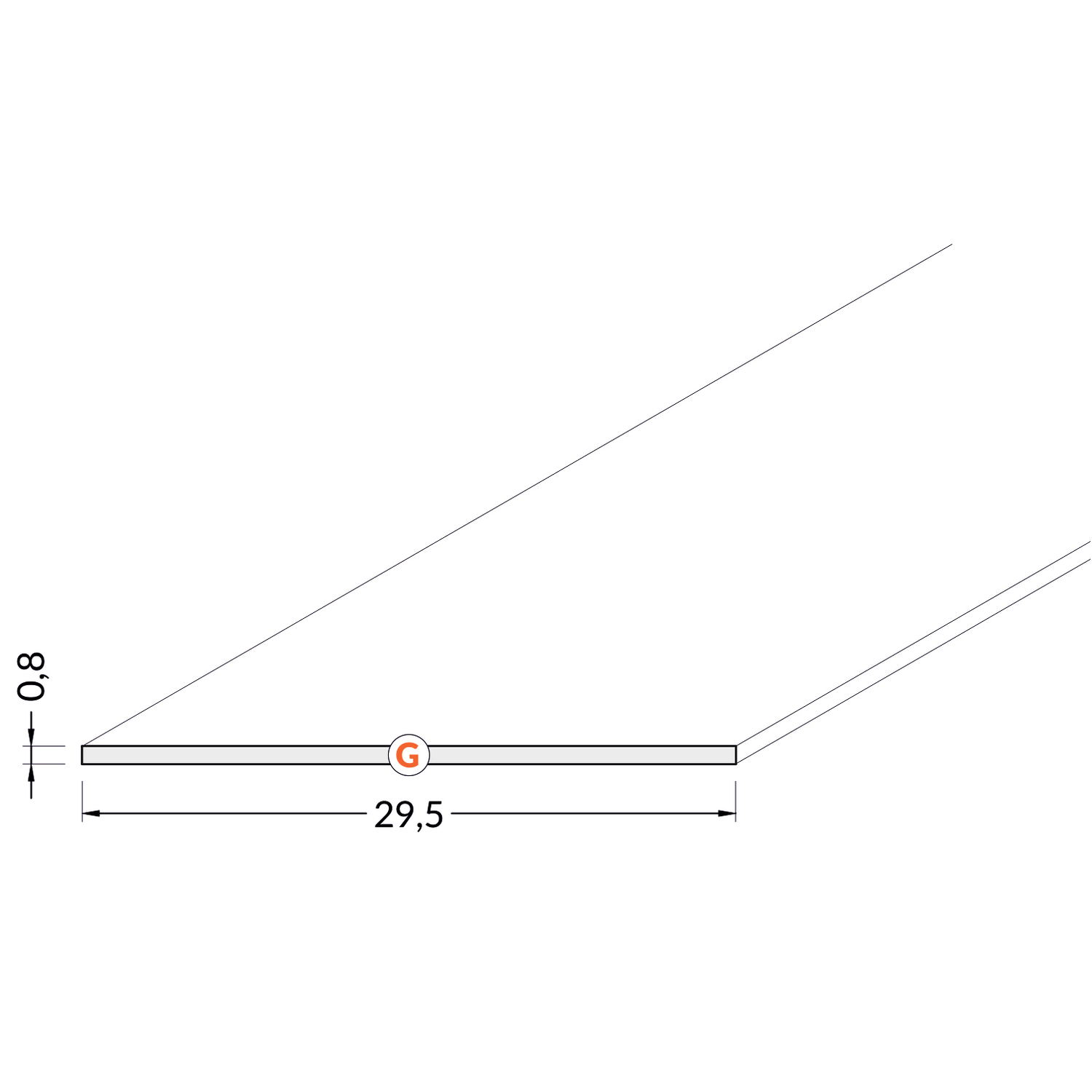 Slide afdekkap G 2000 transparant