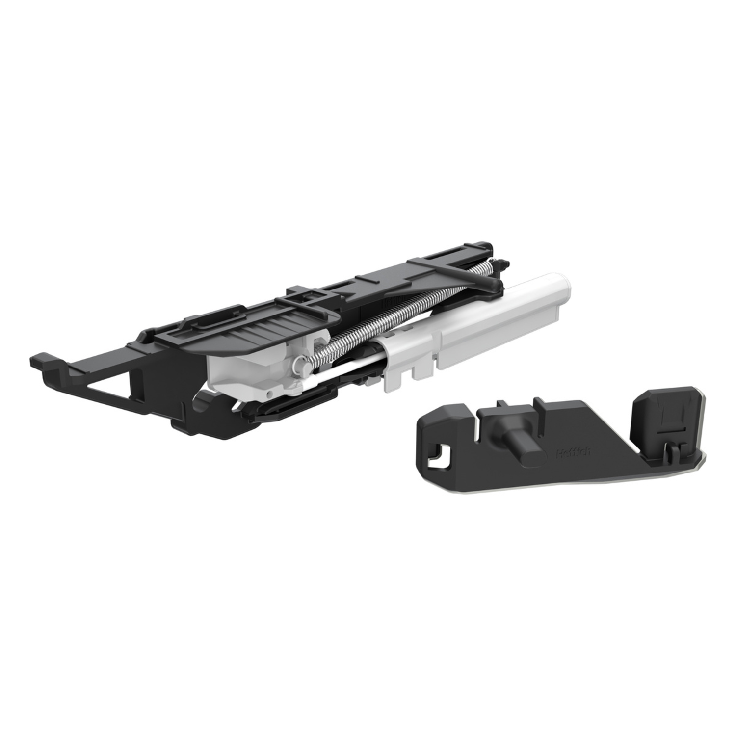 Zelfintrekbehuizing met demping Silent System, links