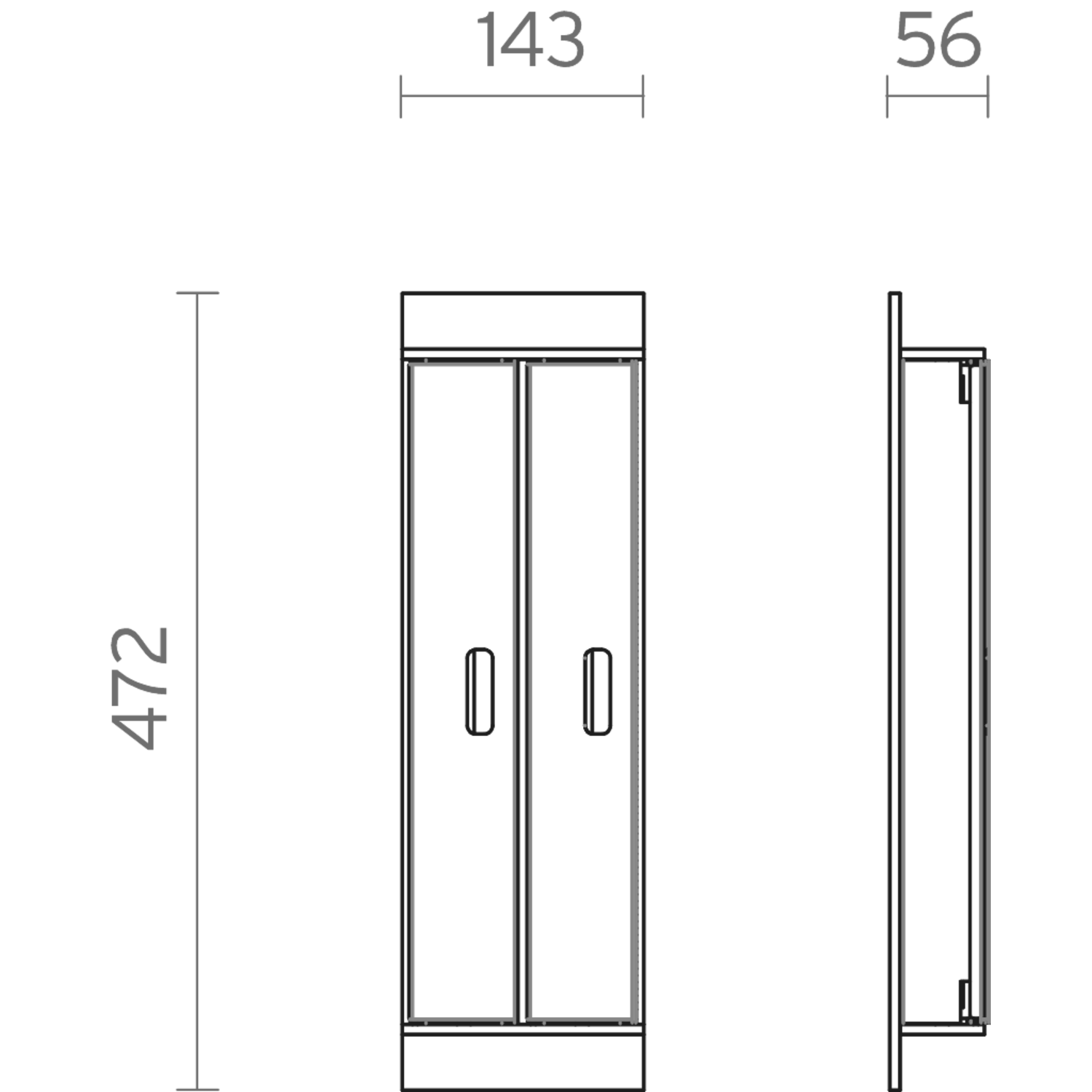 Fit film houder zwart (A)