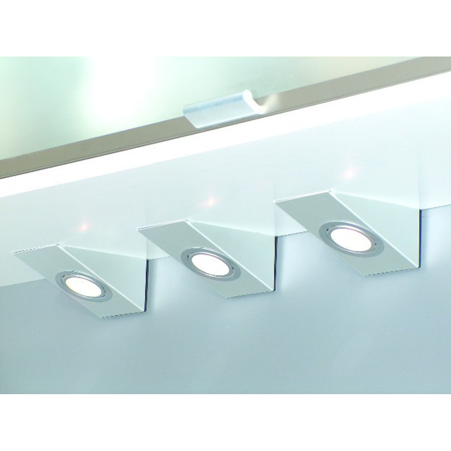 Set omega Led RVS 3x3W 4000K+ schakelaar