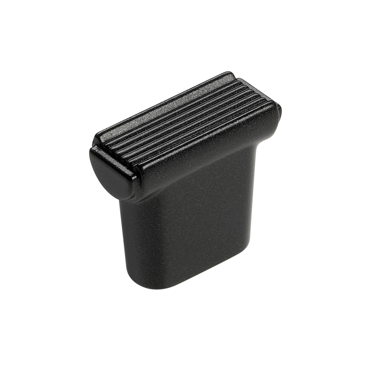 Knop riva-rama l26 b11 h23 zwart