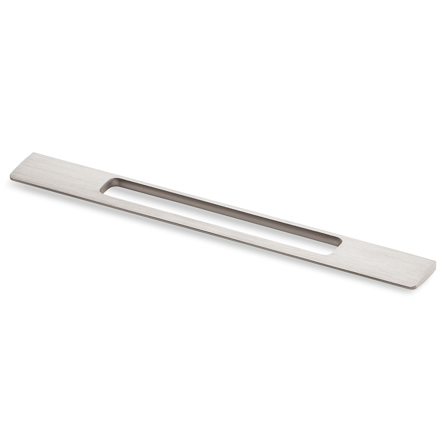 Greep Nubia, boorafstand 192, L 245 mm, B 8 mm, H 35 mm, roestvrij staal finish geborsteld