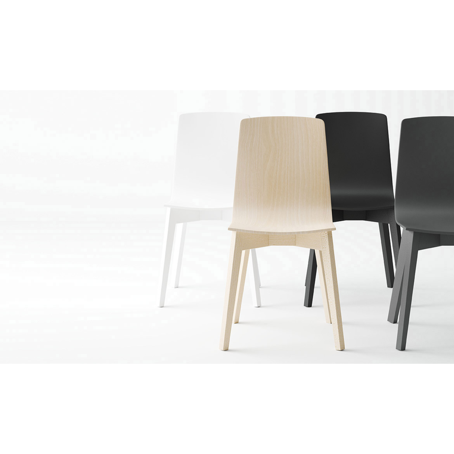 Dolce stoel hout getint toast/hout getint toast