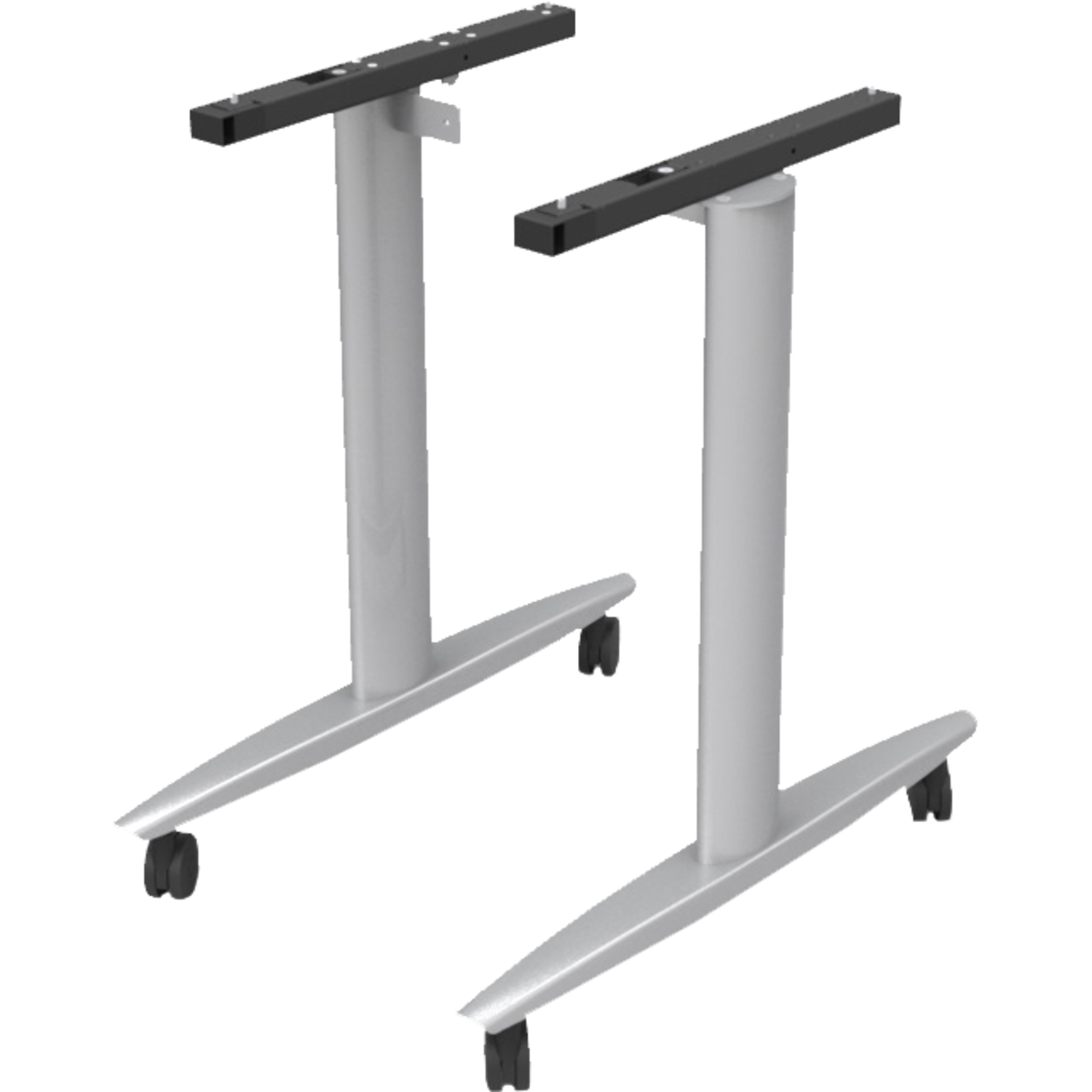 Tafelonderstel treno 600mm zilver opklapbaar