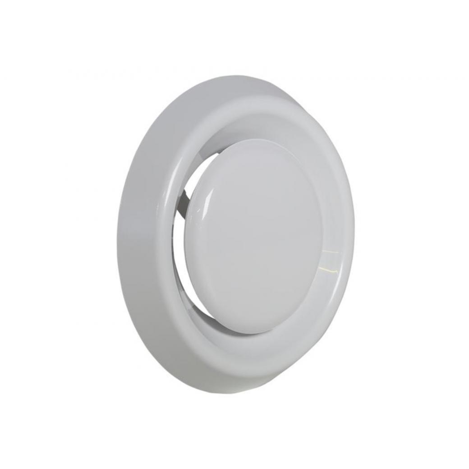 Pvc afsluitbaar afzuigventiel 100 mm wit