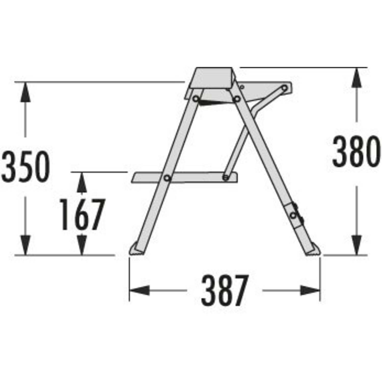 Hailo step-fix keukentrapje antraciet/zwart
