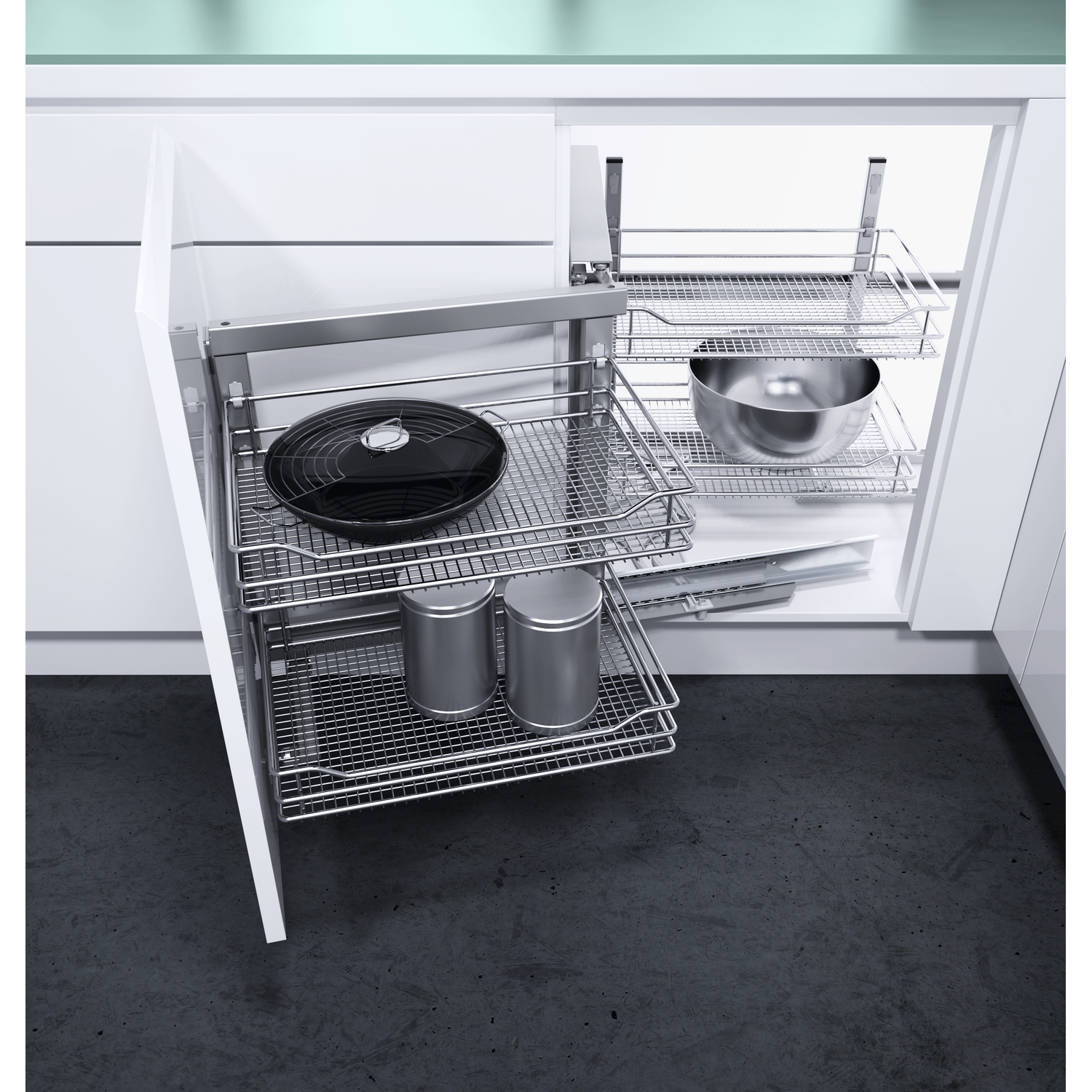 VS COR Fold chroom 450mm rechts