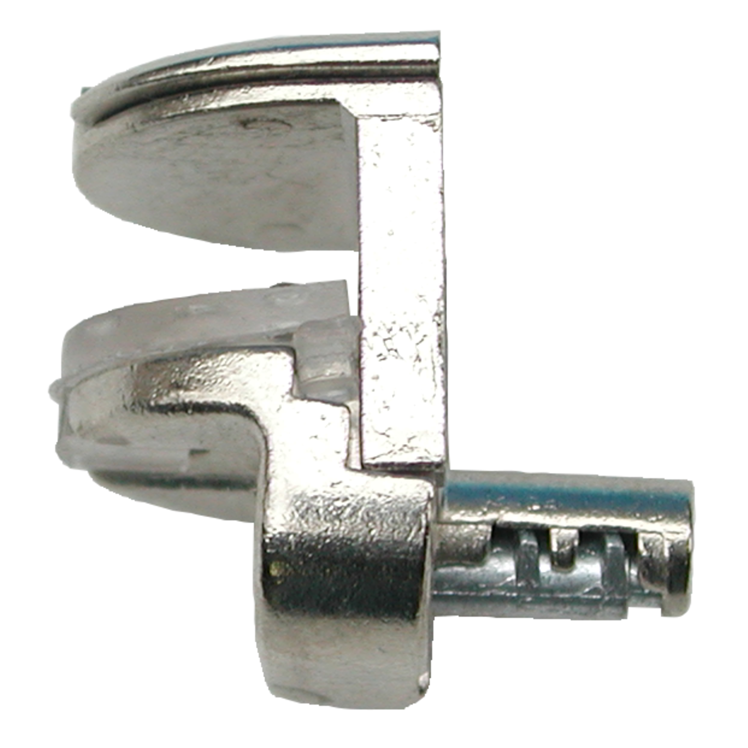 Schabdrager voor glas 8/10/12mm vernikkeld d5mm