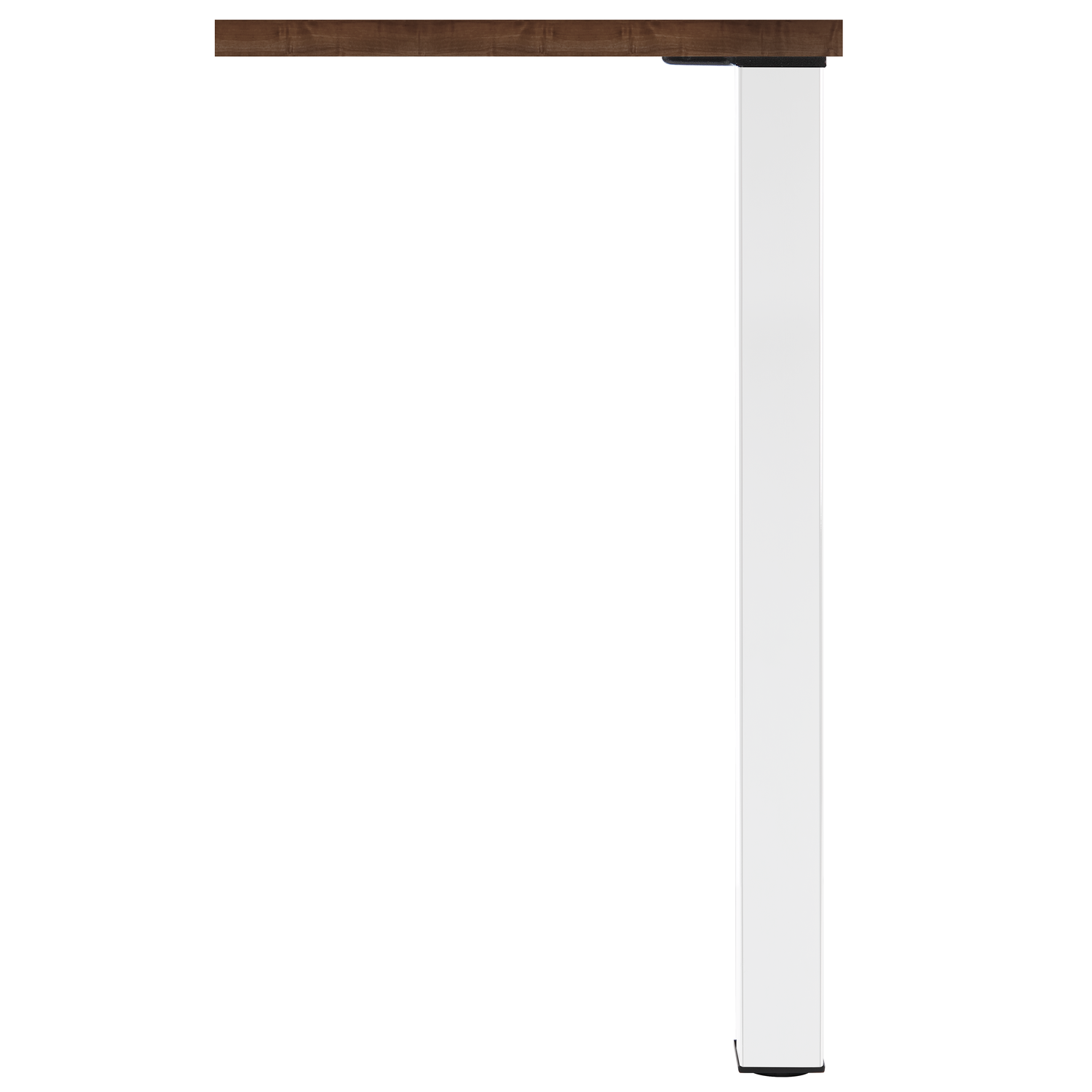 Tafelpoot q60 wit mat 60x60mm h87 regelbaar