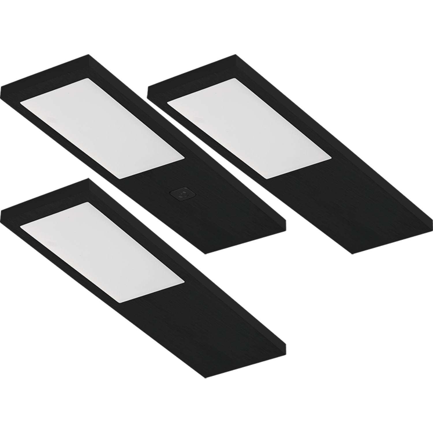 Streto Led zwart set 3x4w 4000K-12V + convertermet met schakelaar