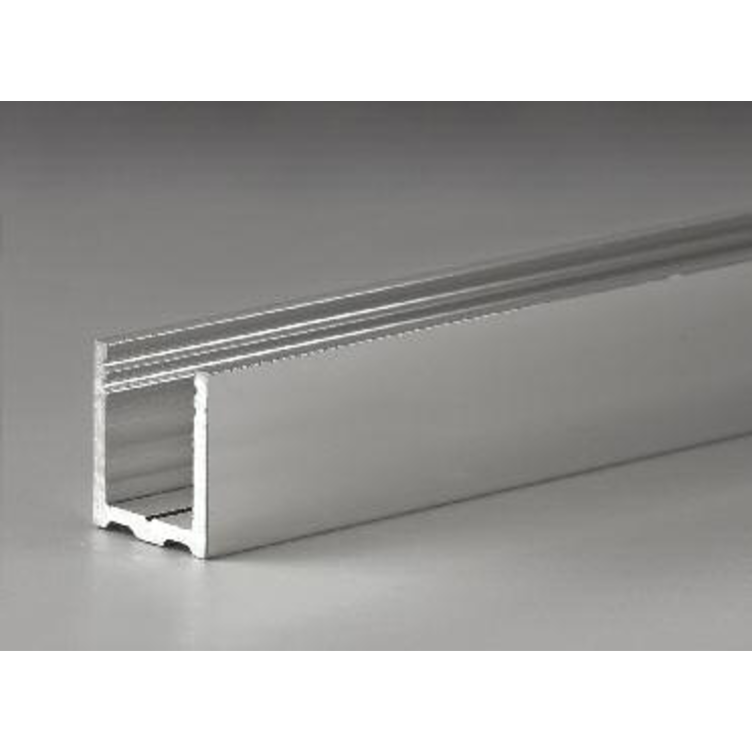 U-profiel, B16 H20 L1498, mat aluminium