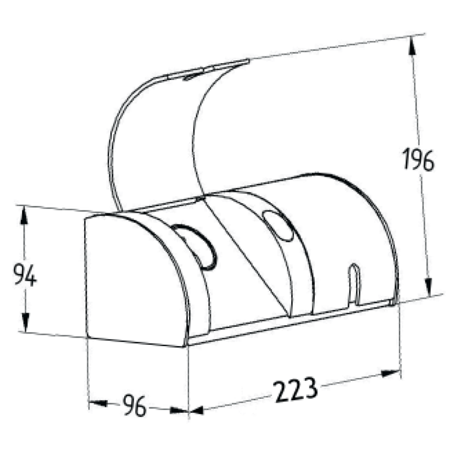 Inbouwstopcontact klappo rvs b-f