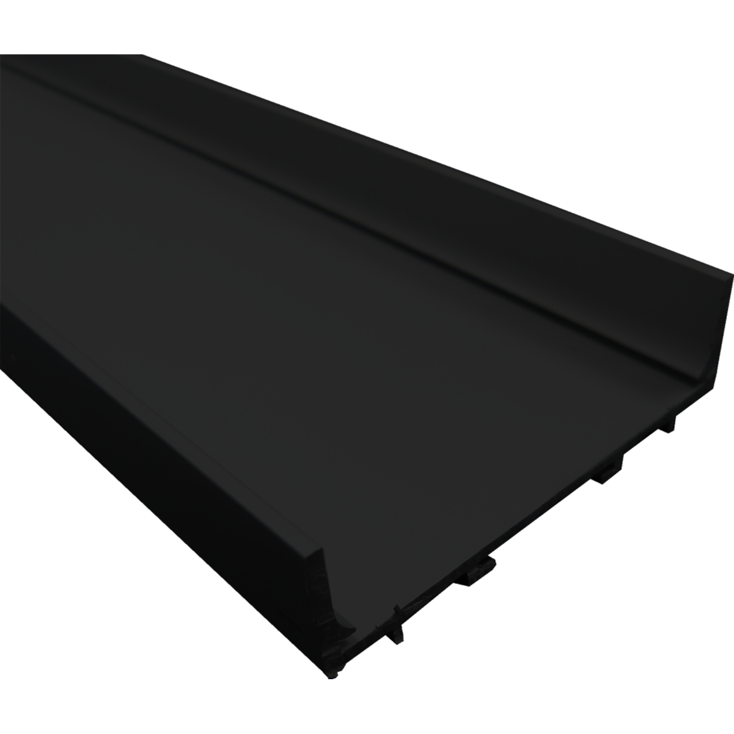 Greeplijst YAREN C- vorm voor decor strip zwart 5000mm