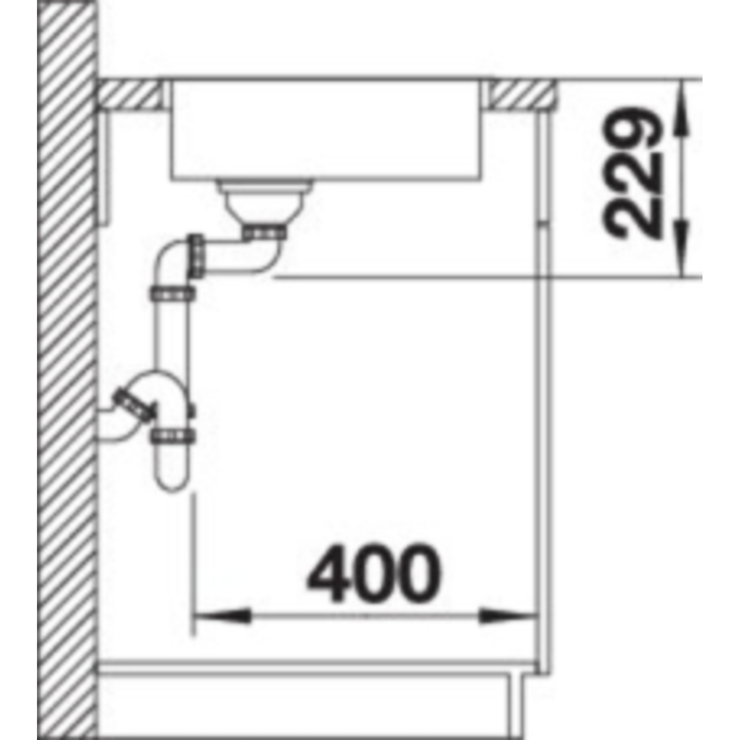 Blanco spoeltafel andano 180-if