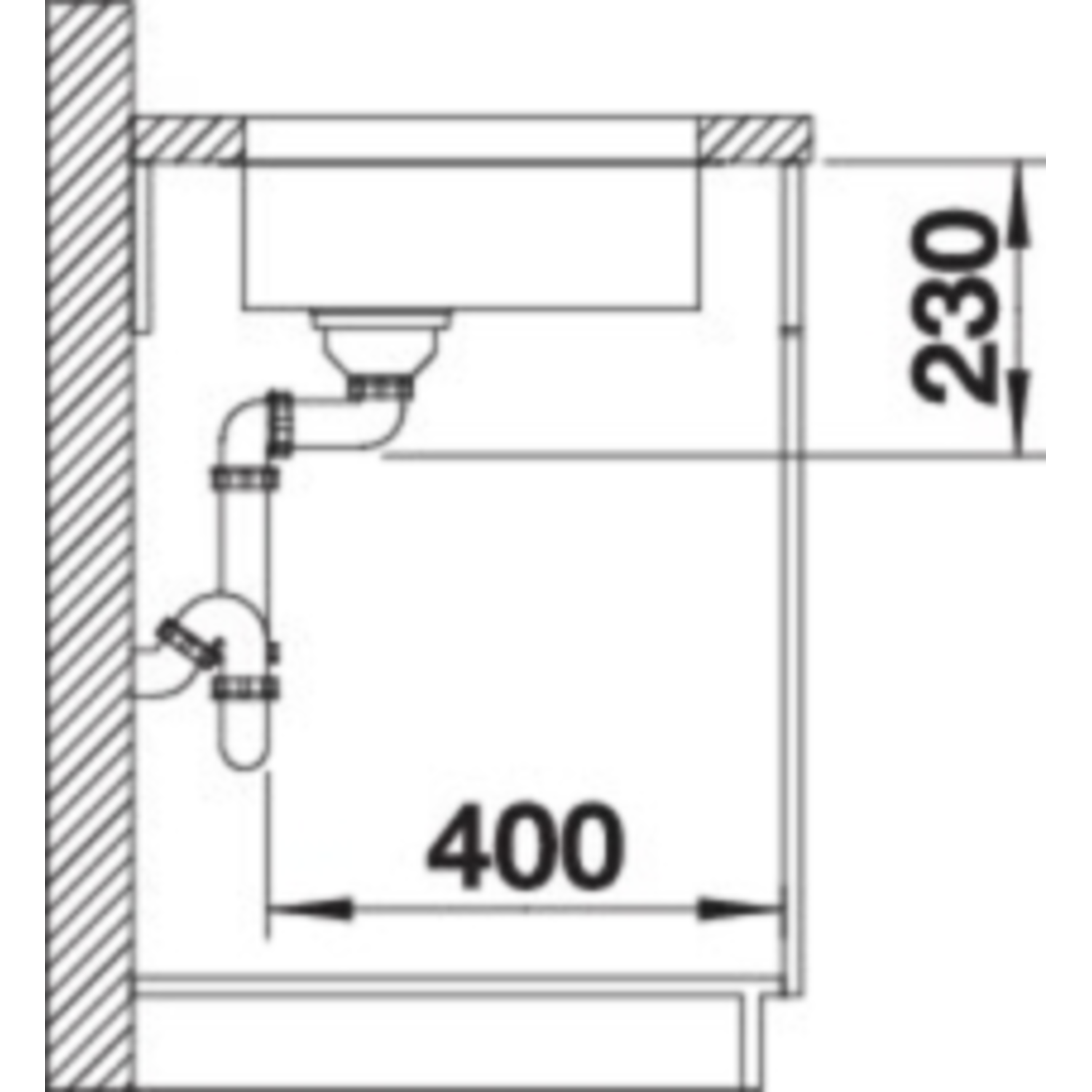 Blanco spoeltafel andano 180-u